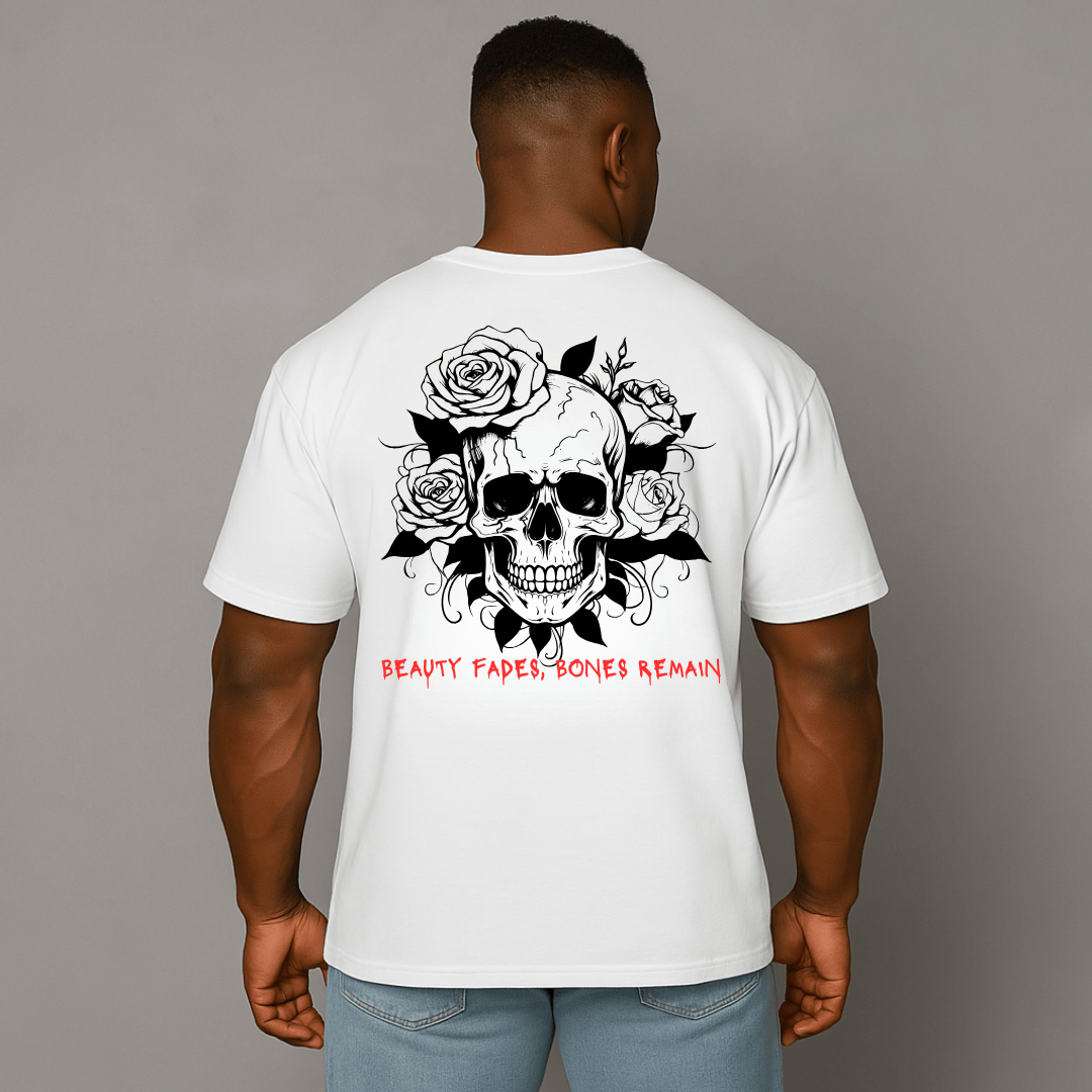 EA Men's Oversized Skull & Roses Tee
