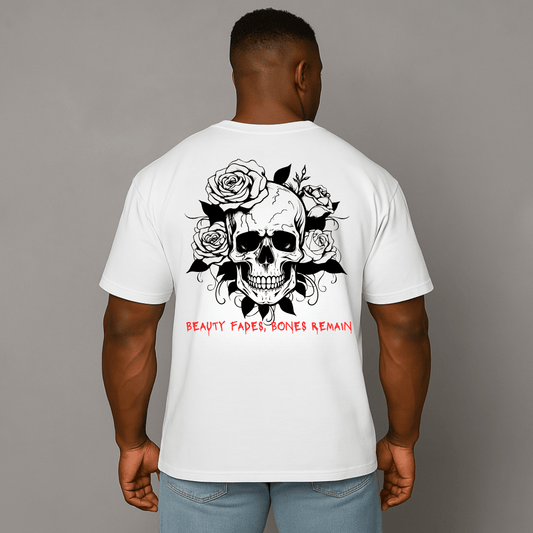 EA Men's Oversized Skull & Roses Tee