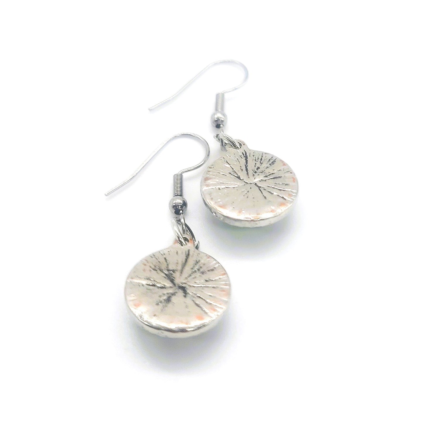 Intricate Black Opal (like) Sparkle Pendant Earrings