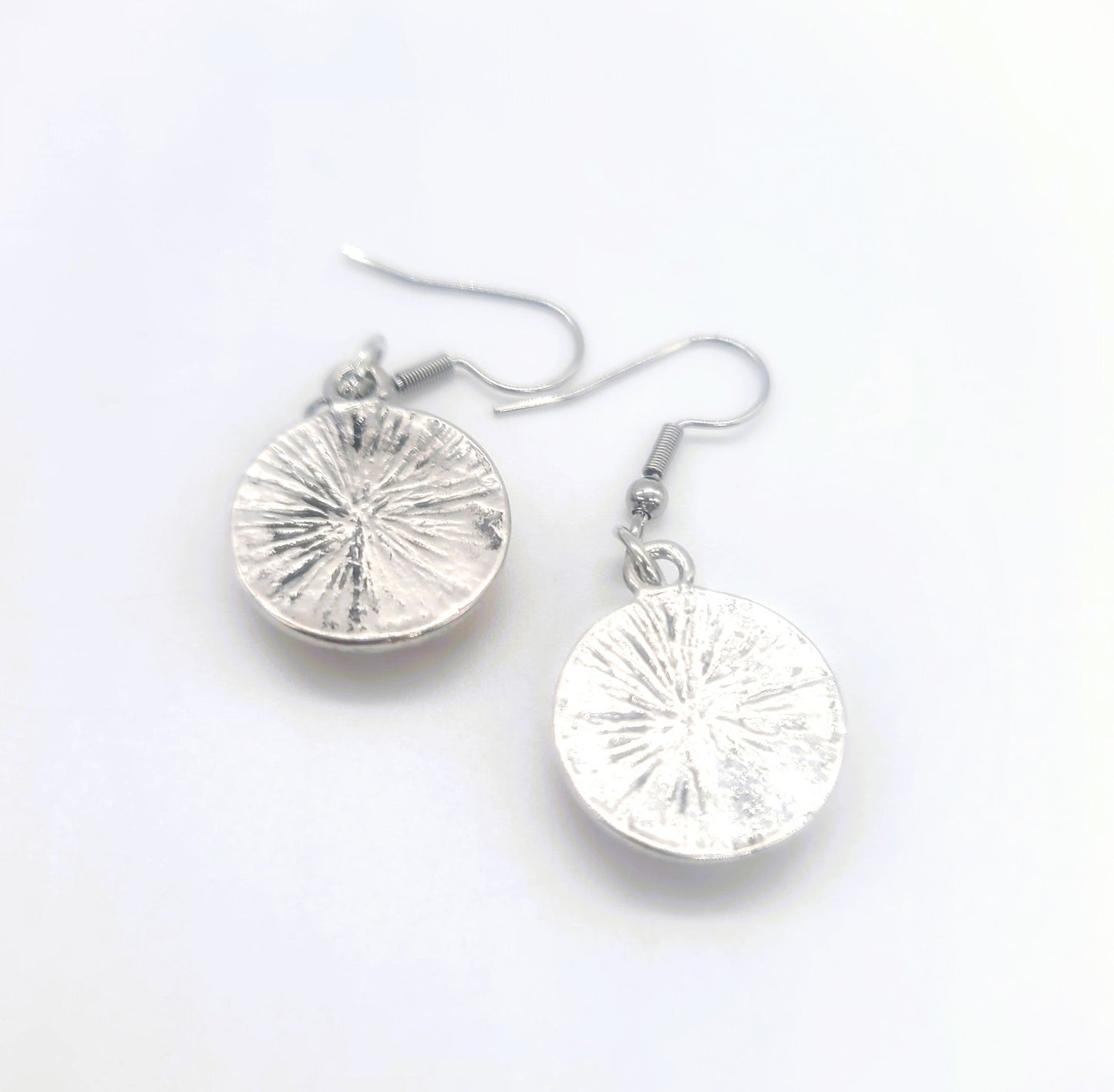 Yellow Opal (like) Sparkle Pendant Earrings