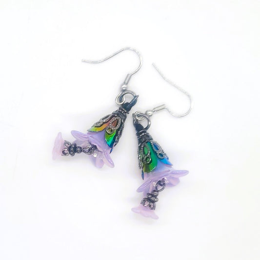 Fairy Flower Rainbow Earrings