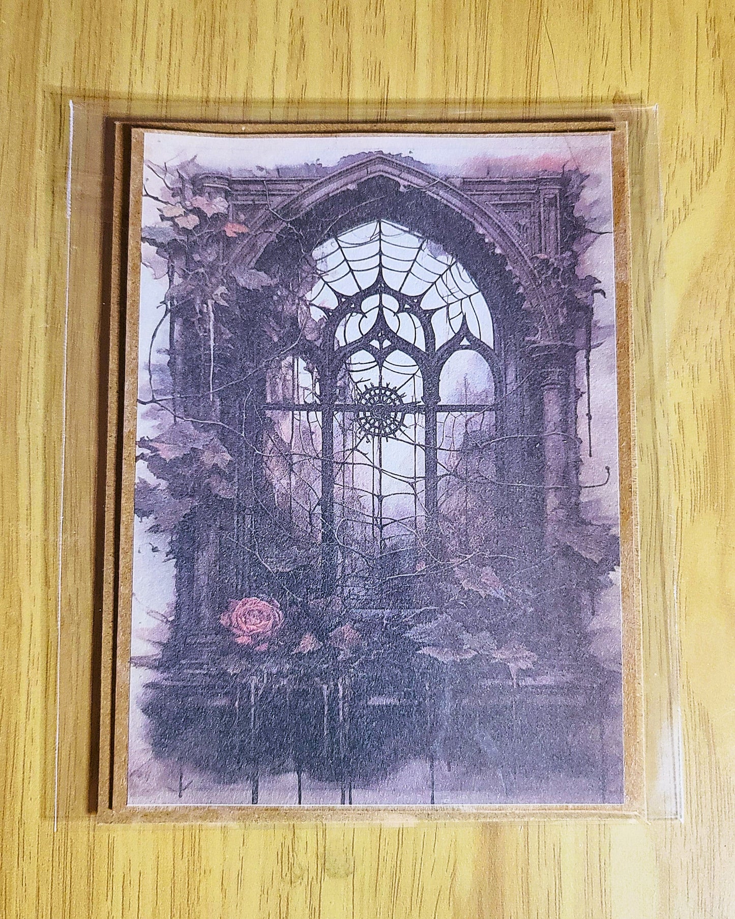 Spooky Gothic Witchy Halloween Greeting Card with Envelope