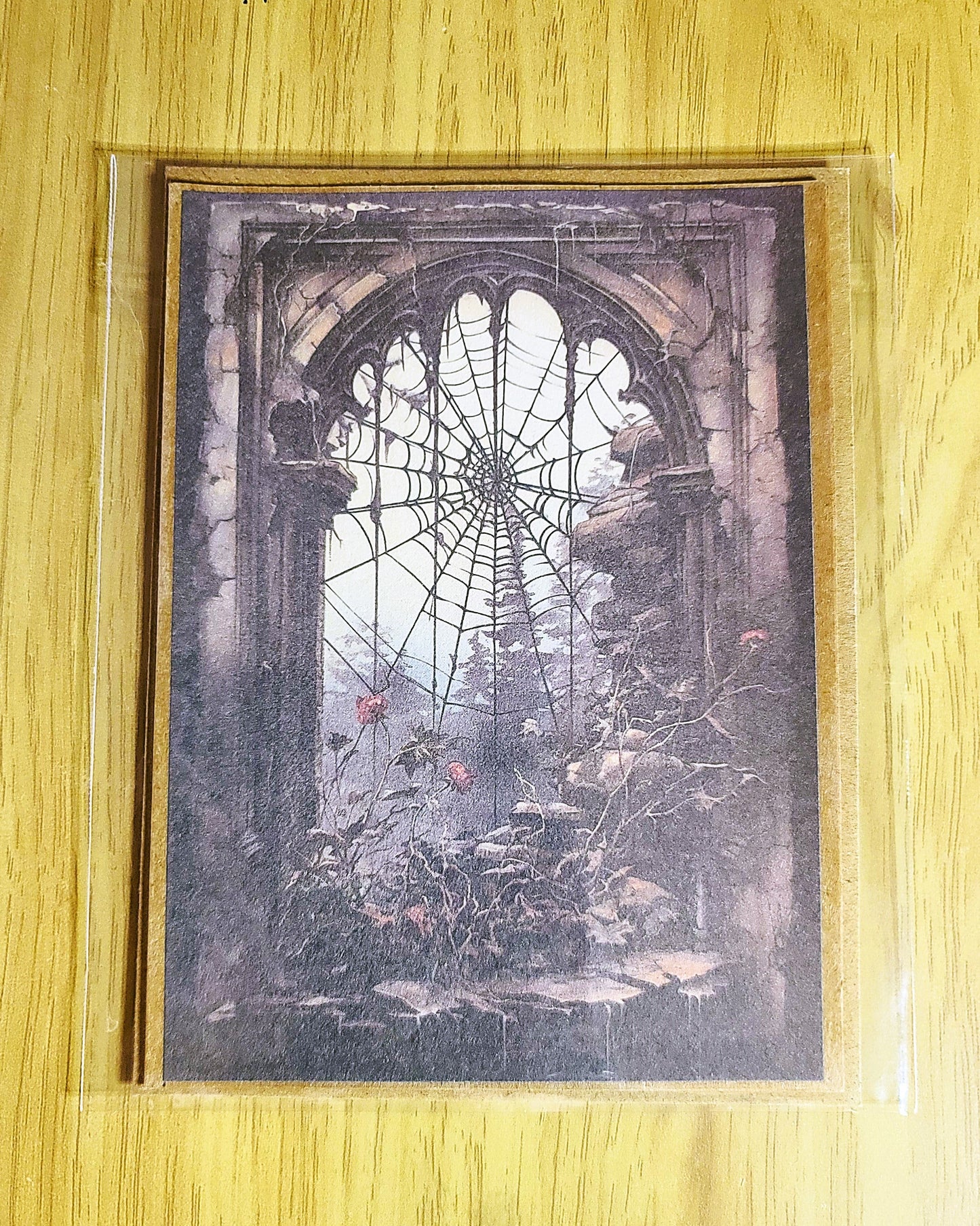 Spooky Gothic Witchy Halloween Greeting Card with Envelope