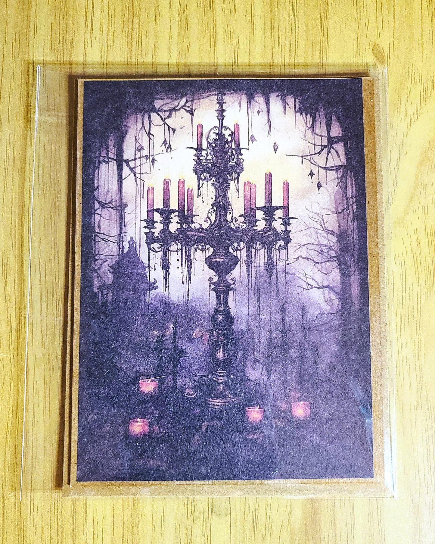 Spooky Gothic Witchy Halloween Greeting Card with Envelope