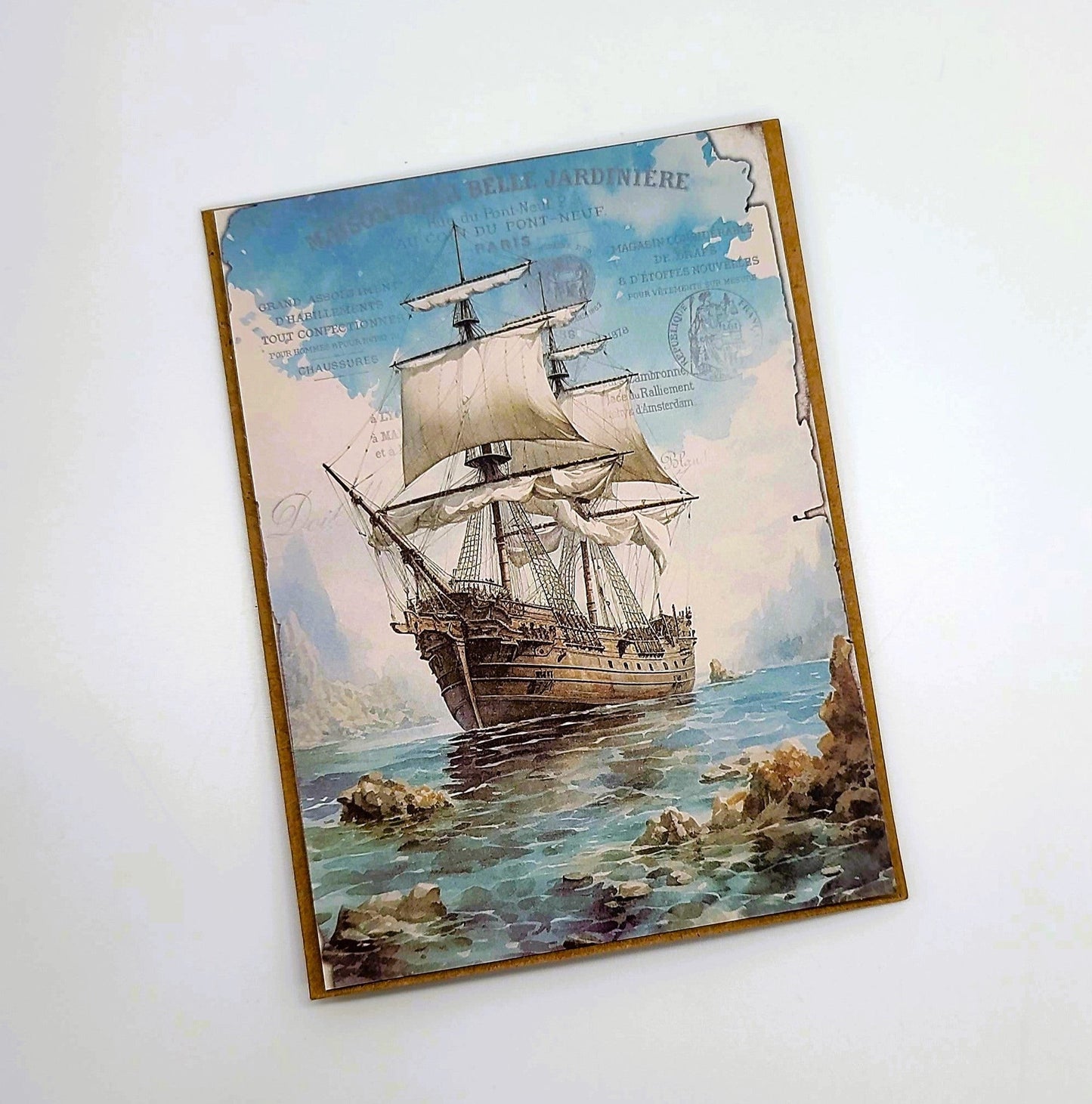 Mythology Fantasy Ocean Sea Mermaid Greeting Note Card w/ Envelope