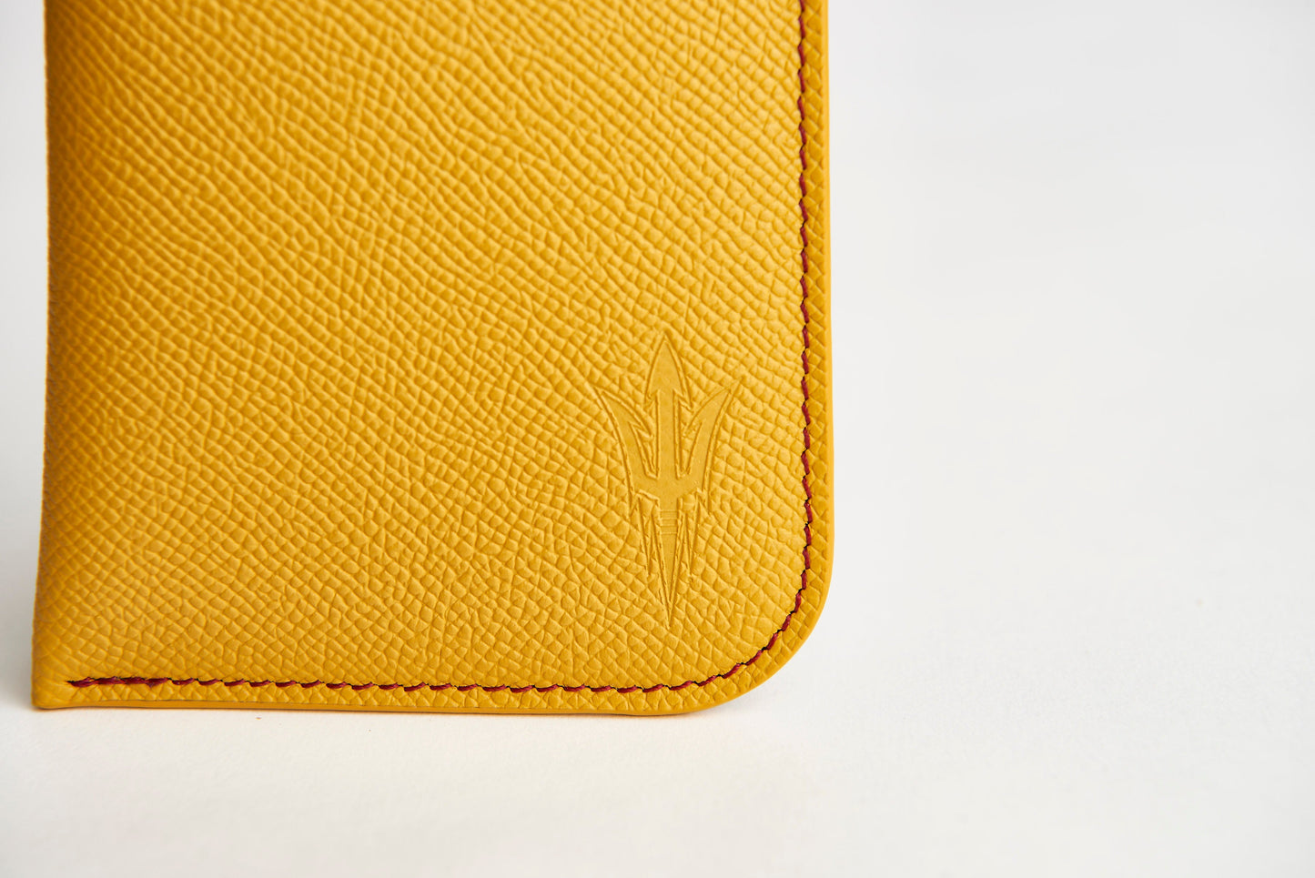 🟡 ASU Gold Epsom Leather Sunglass Case Holder