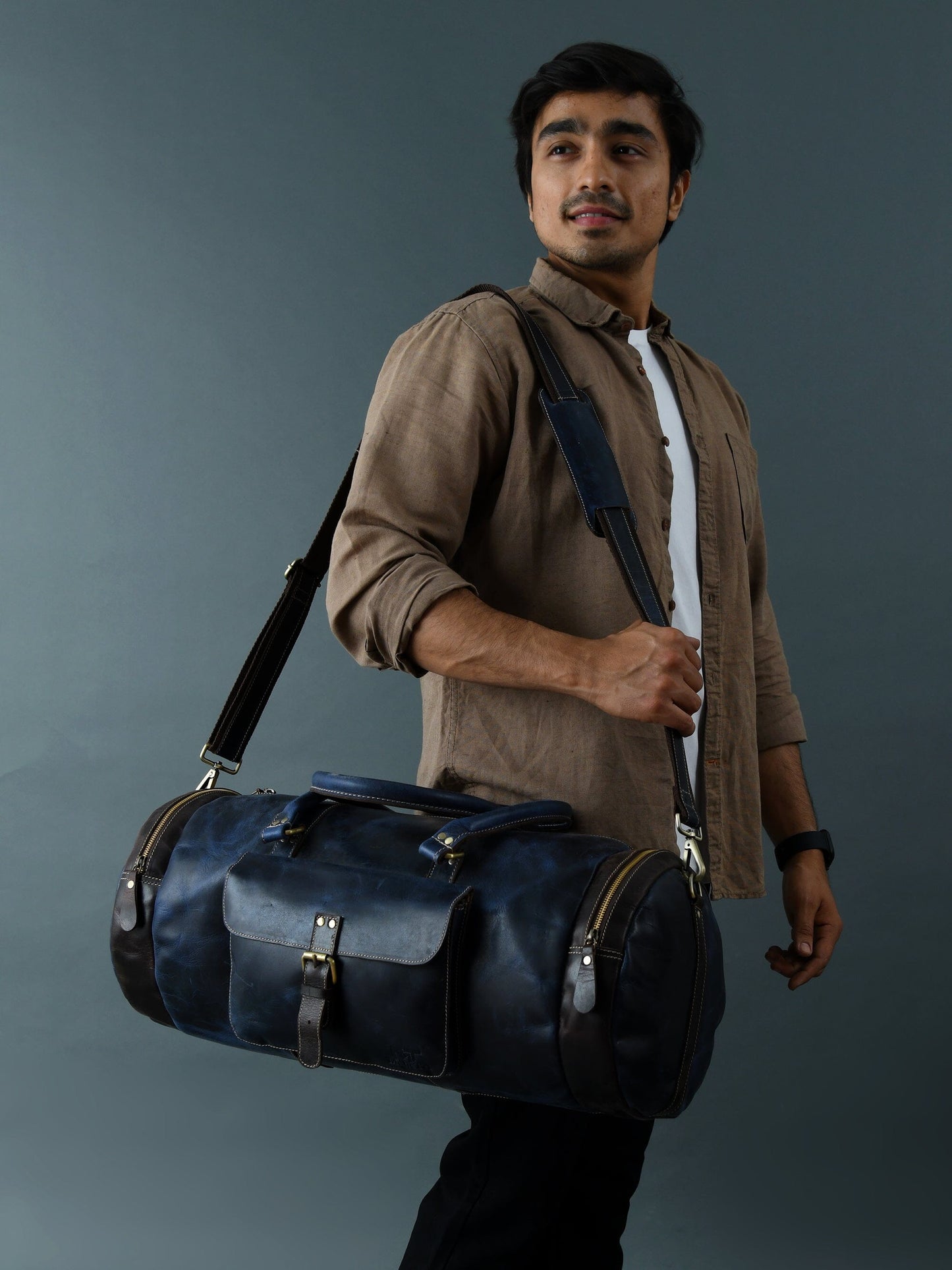 Blue Premium Duffle - Concordia Style Boutique