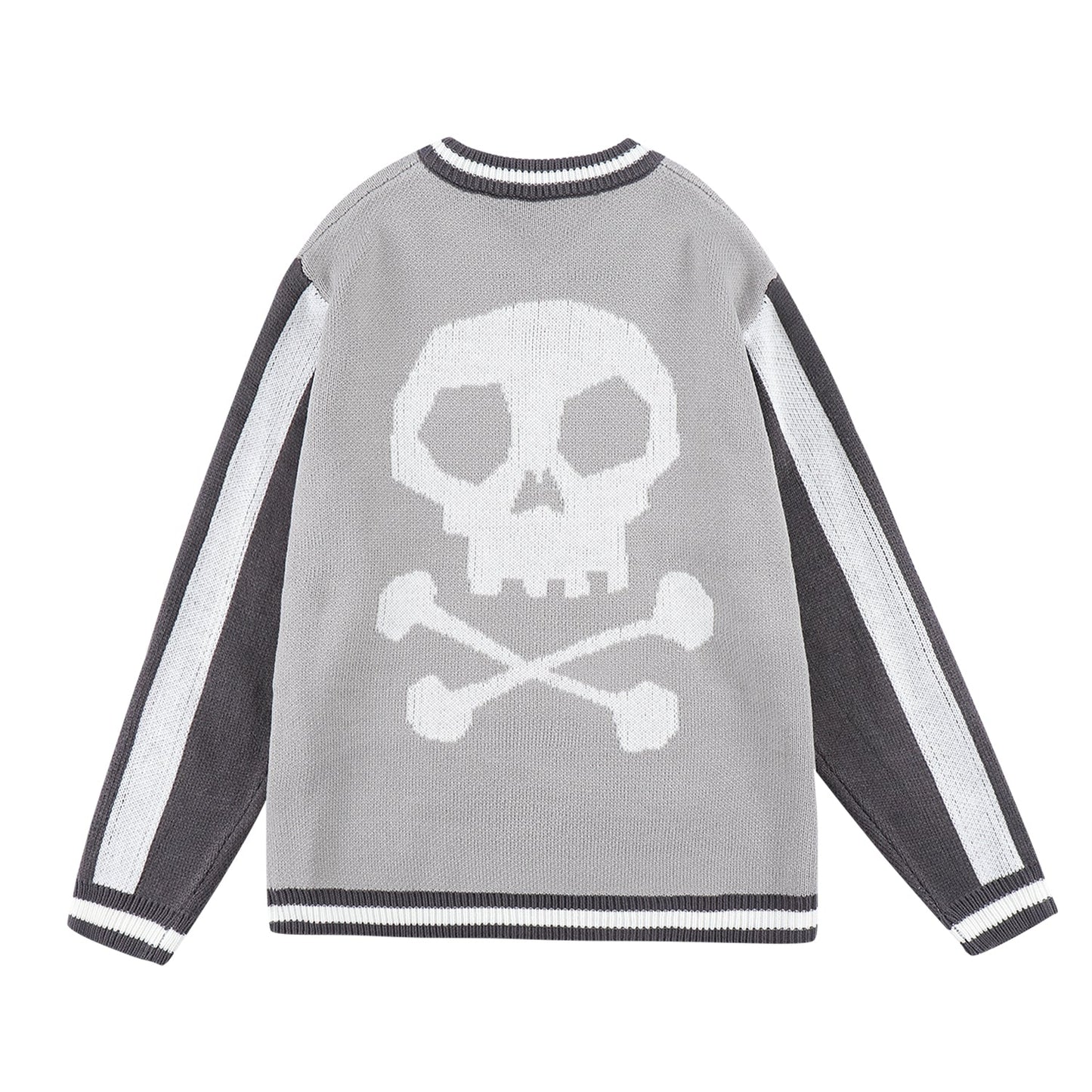 Easy Skull Knit Bomber Jacket - Concordia Style Boutique