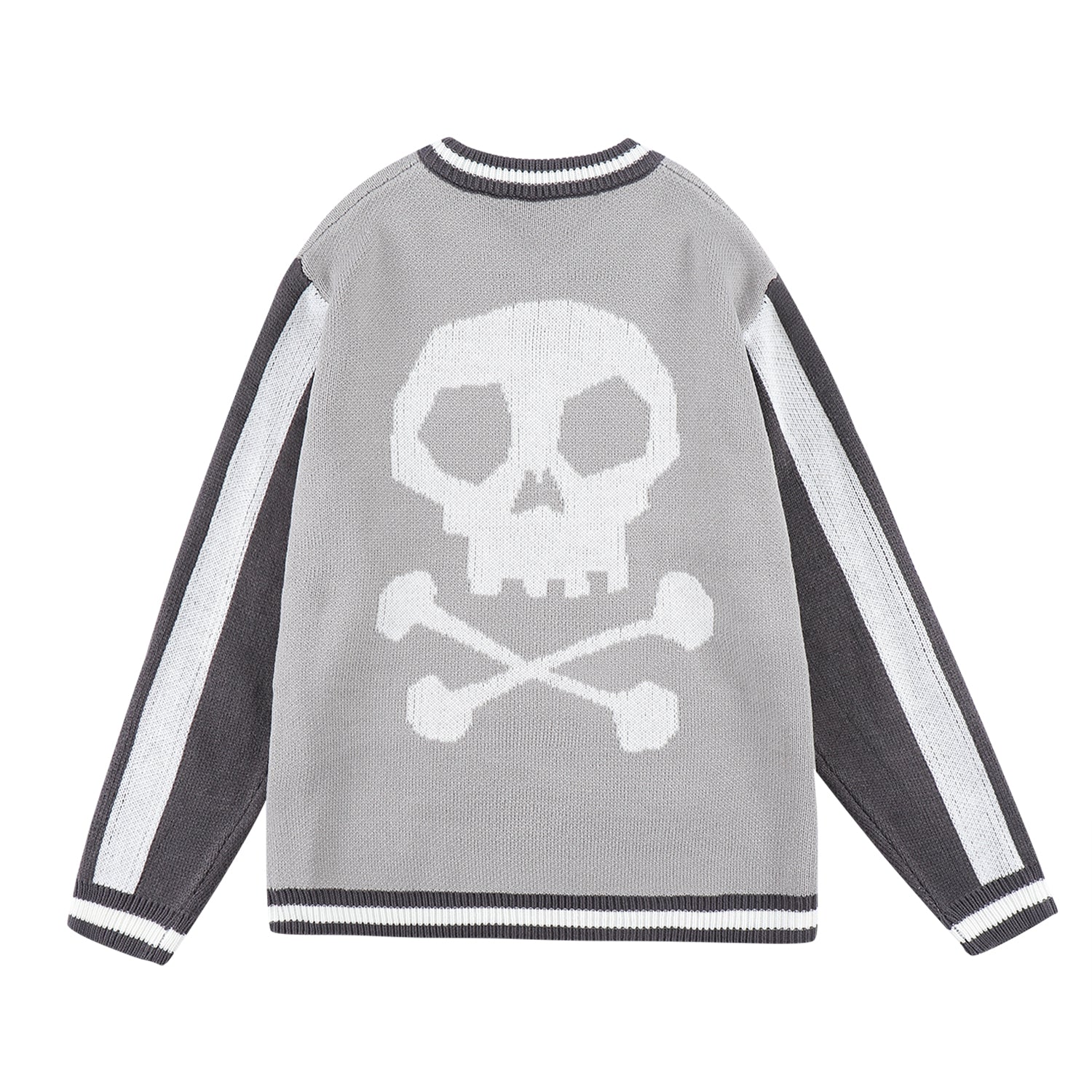Easy Skull Knit Bomber Jacket - Concordia Style Boutique