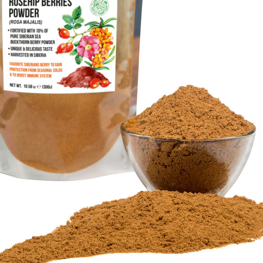 Siberian Rose Hips with Sea Buckthorn Berries Powder – 300g (10.58 oz) - Concordia Style Boutique