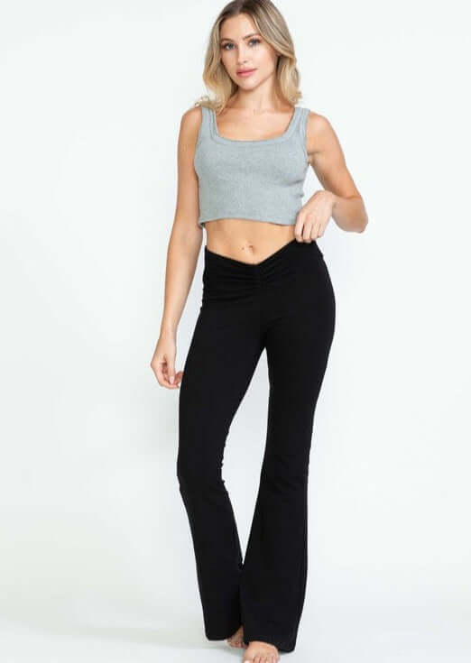 V-Waist Slimming Bootcut Pants Made in USA - Concordia Style Boutique