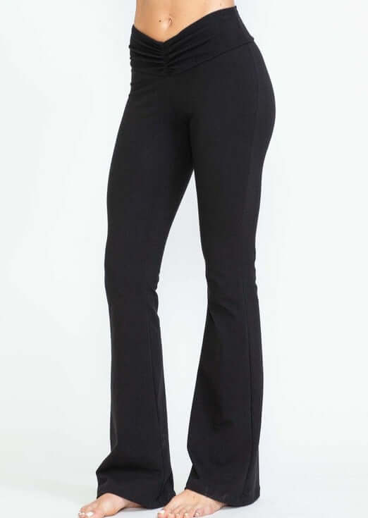 V-Waist Slimming Bootcut Pants Made in USA - Concordia Style Boutique