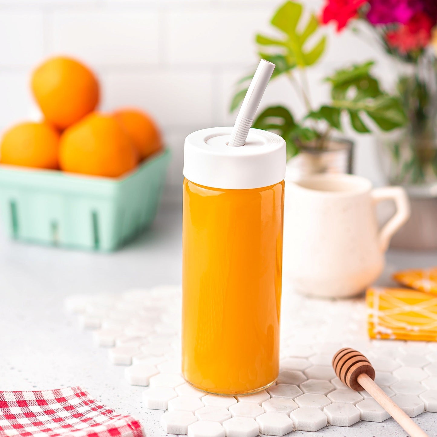 Juice & Smoothie Silicone Straw Set