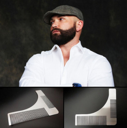 Beard Styling  Grooming Tool - Beard Brush - Stainless Steel - Premium beard comb from Concordia Style Boutique - Just $16.31! Shop now at Concordia Style Boutique