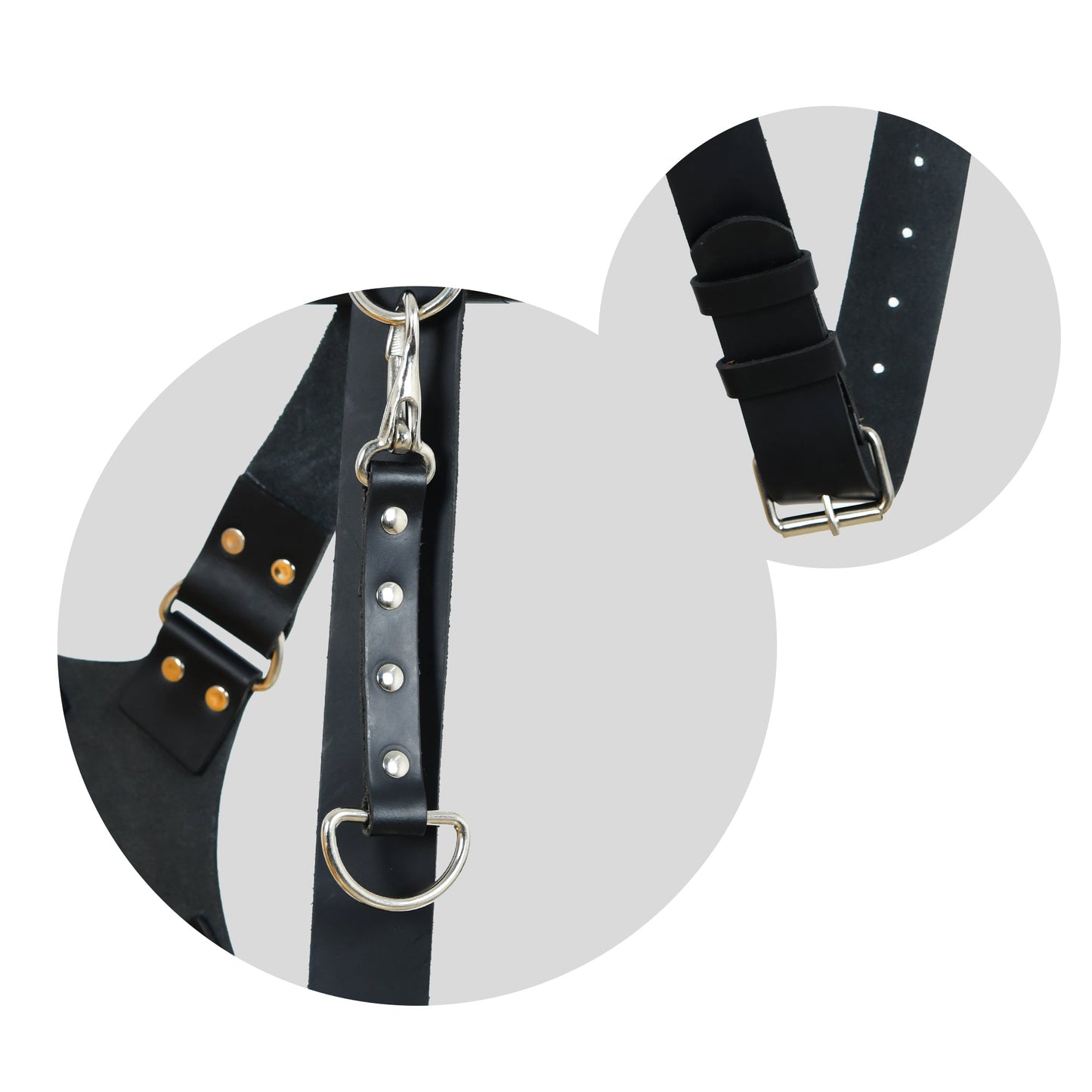 Dual Leather Camera Strap Harness- Black - Concordia Style Boutique