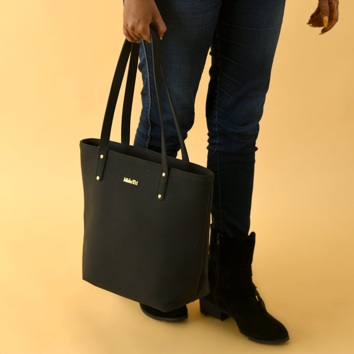 Era Vegan Leather Tote - Midnight Black - Concordia Style Boutique