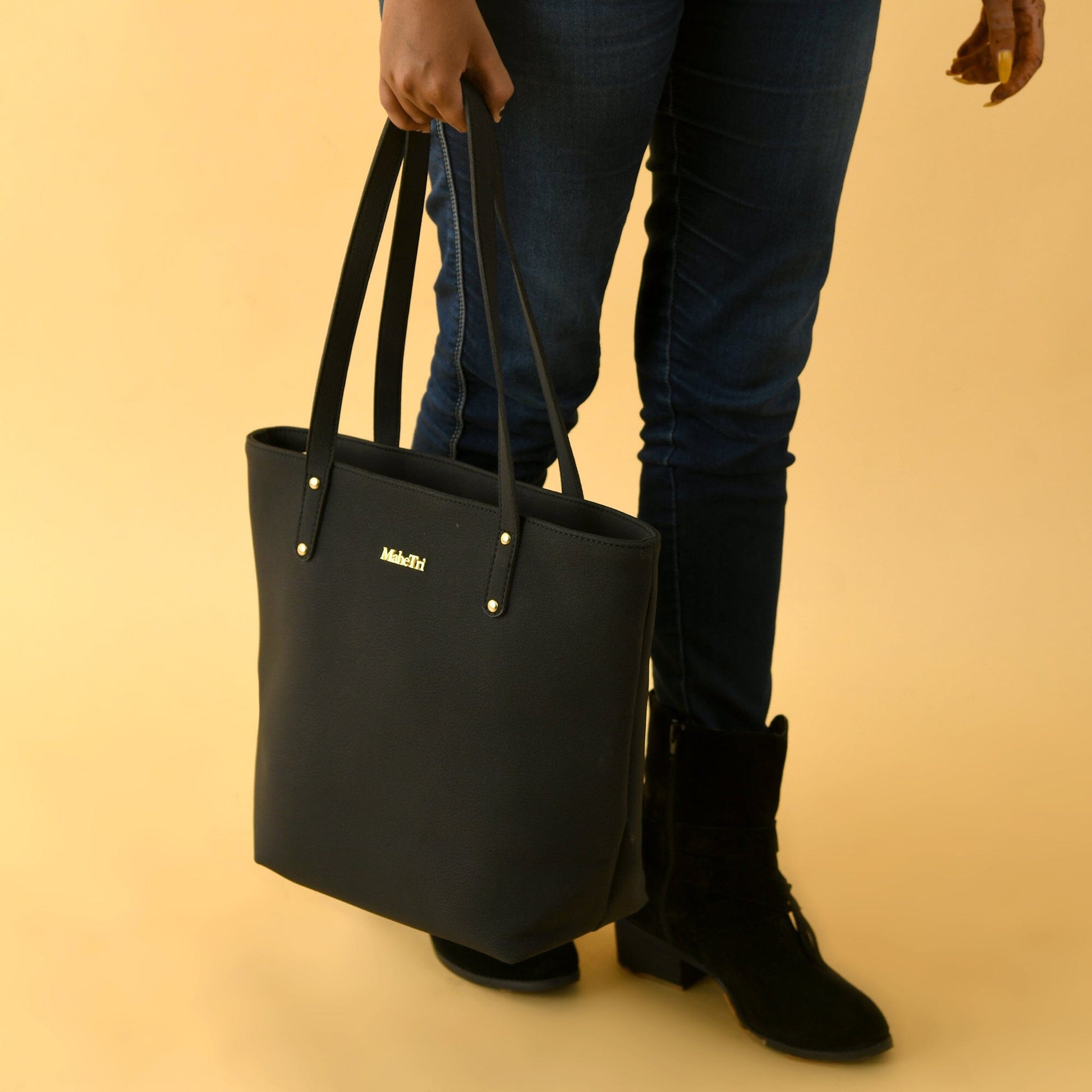 Era Vegan Leather Tote - Midnight Black - Concordia Style Boutique
