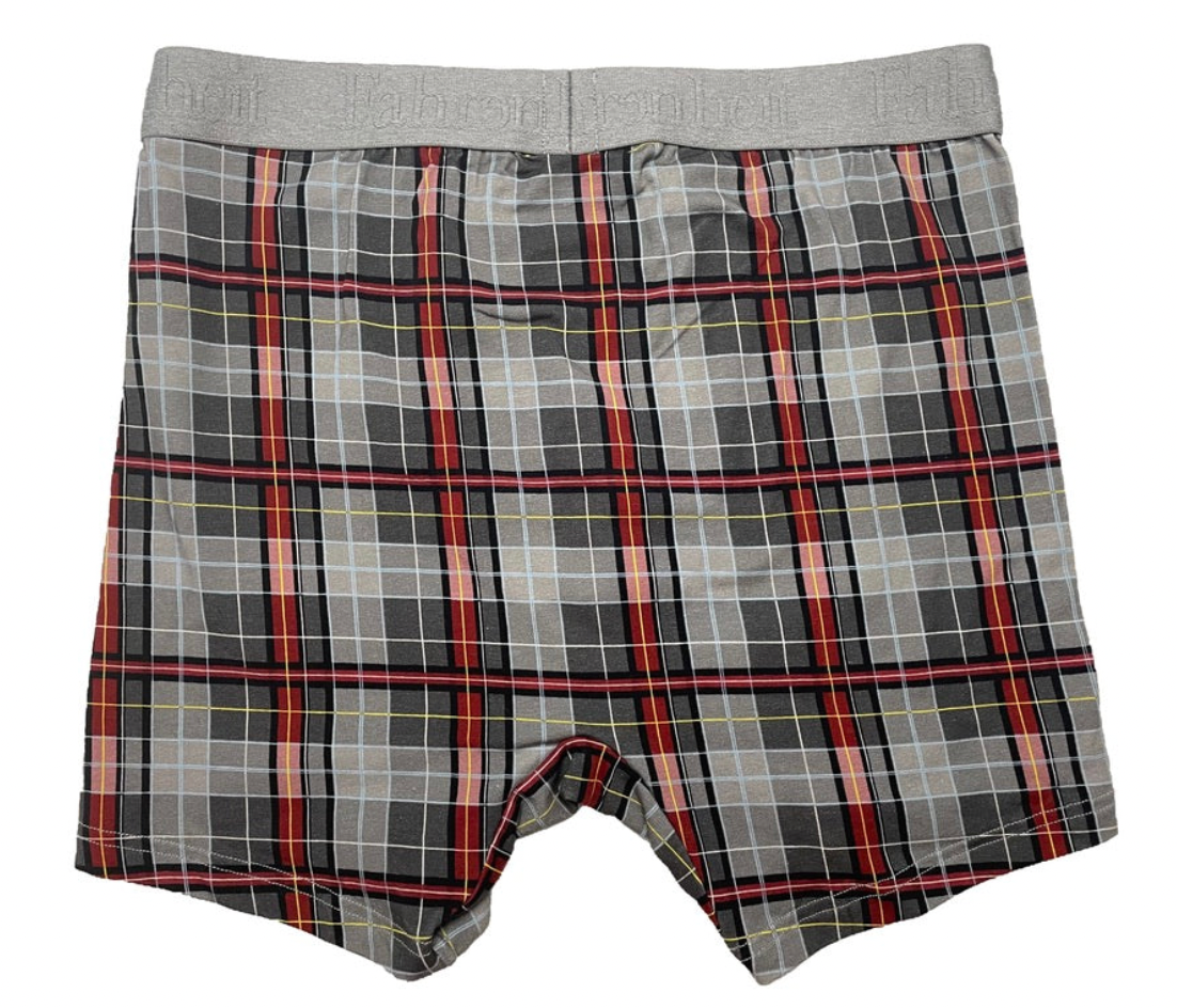 Newman Boxer Brief/ Grey Burgundy Plaid - Concordia Style Boutique