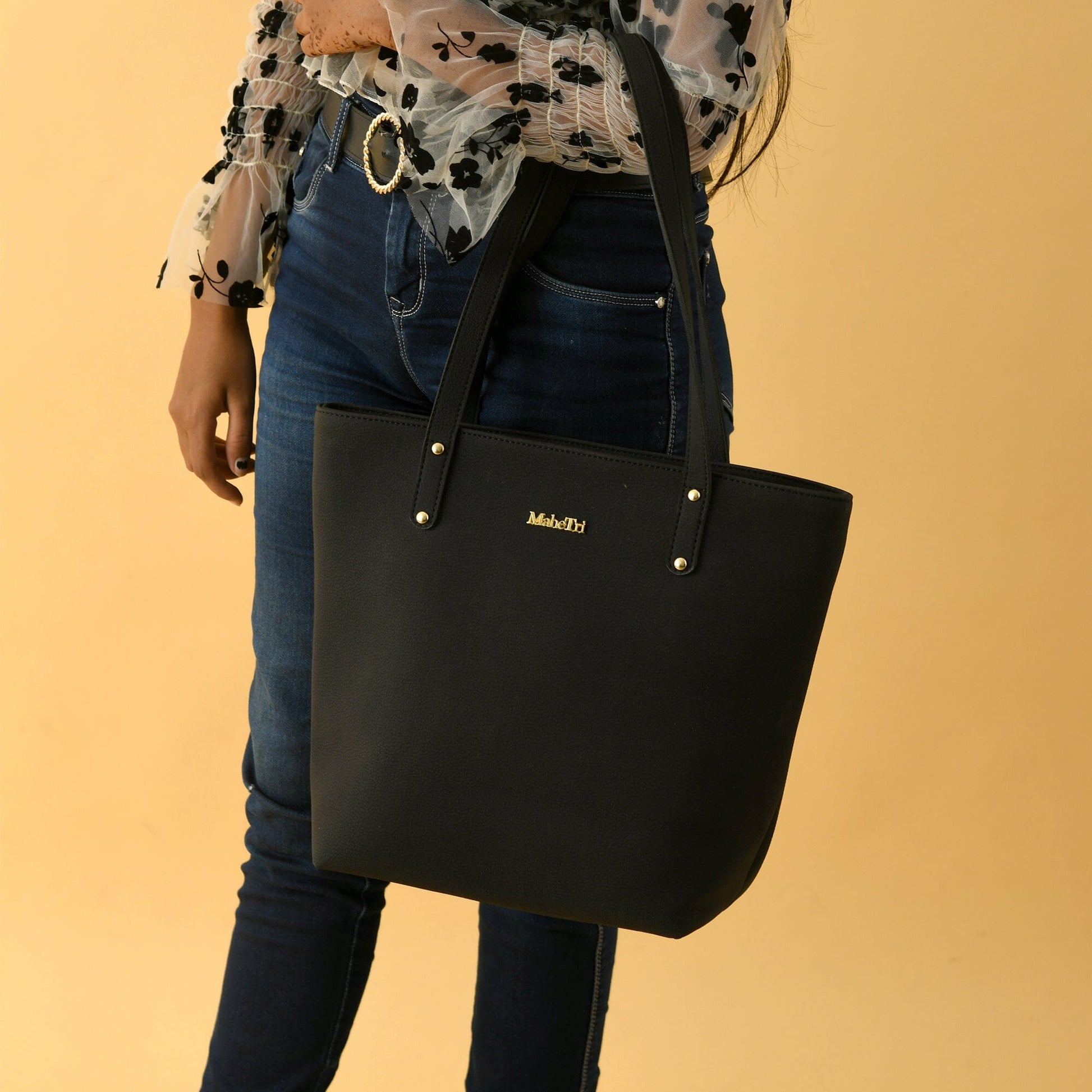 Era Vegan Leather Tote - Midnight Black - Concordia Style Boutique