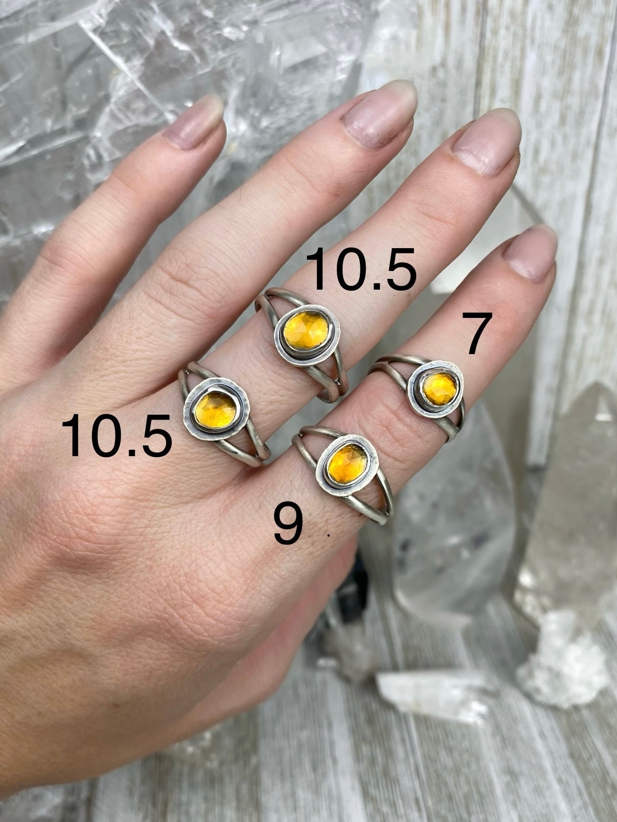 Citrine in Sterling Silver Ring | Silent Wolf Jewelry