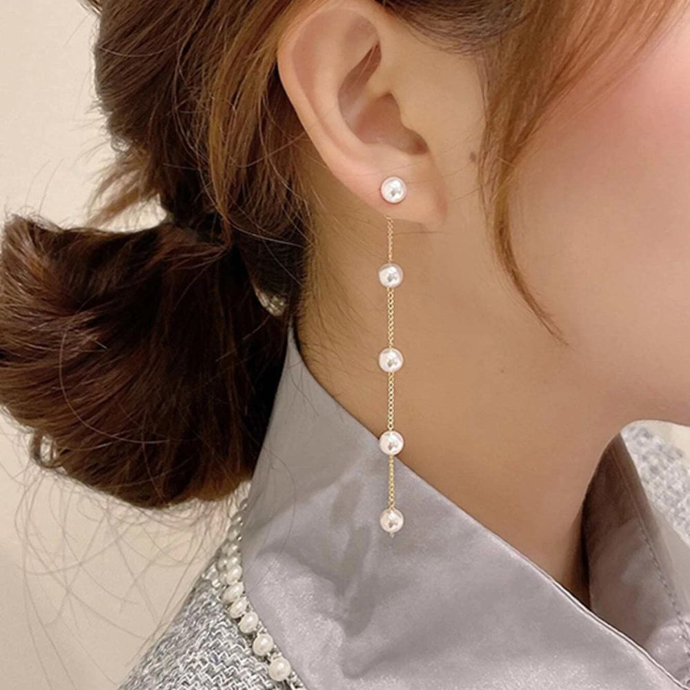 DANGLING PEARL EARRINGS (PAIR) - Concordia Style Boutique