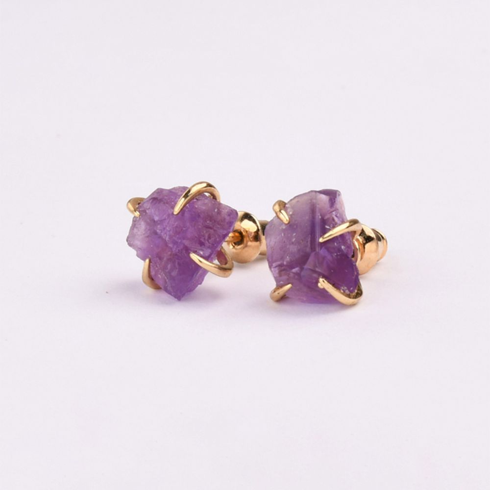CLAW GEMSTONE EARRINGS (PAIR) - Concordia Style Boutique