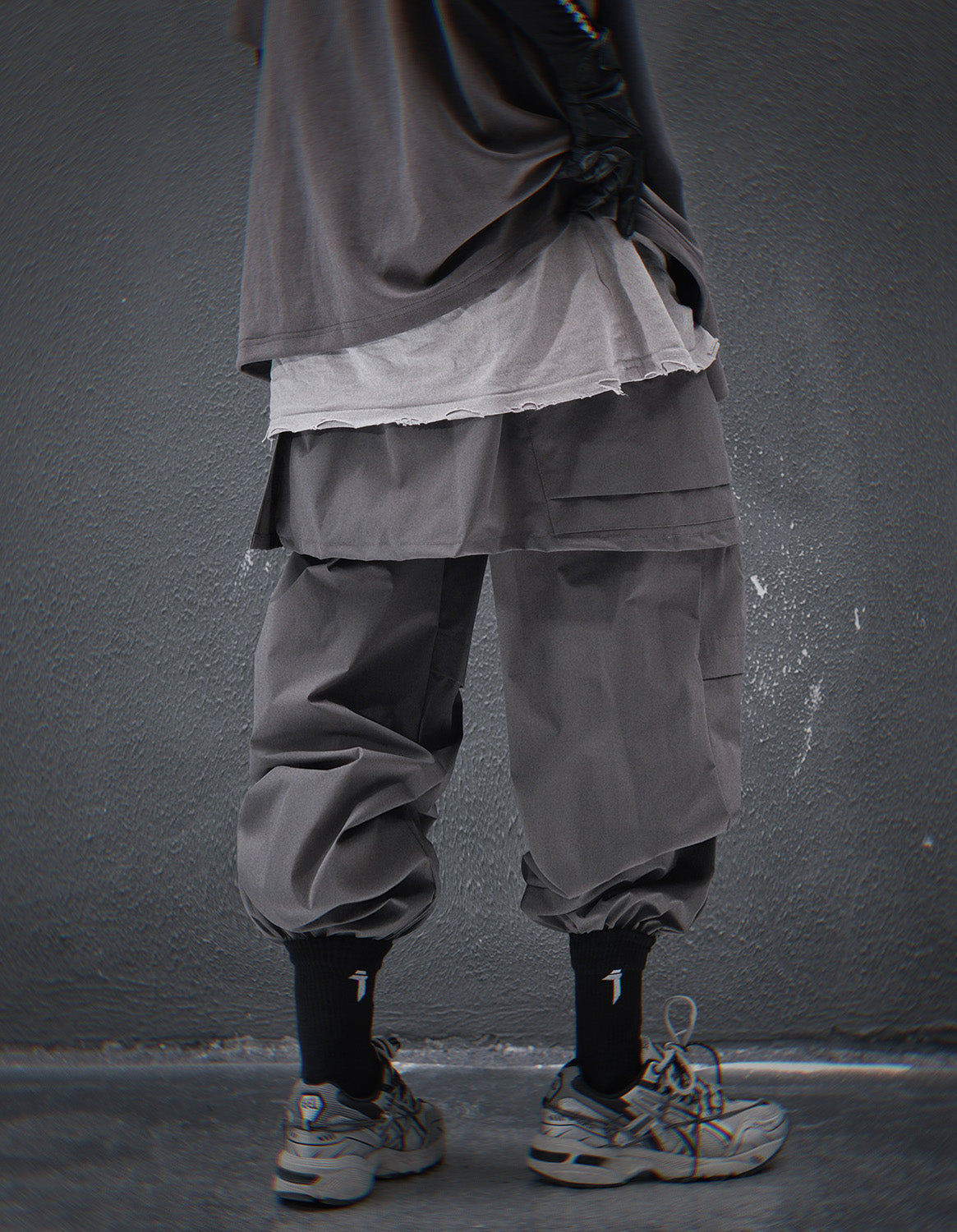 HiP80 Grey Samurai Pants