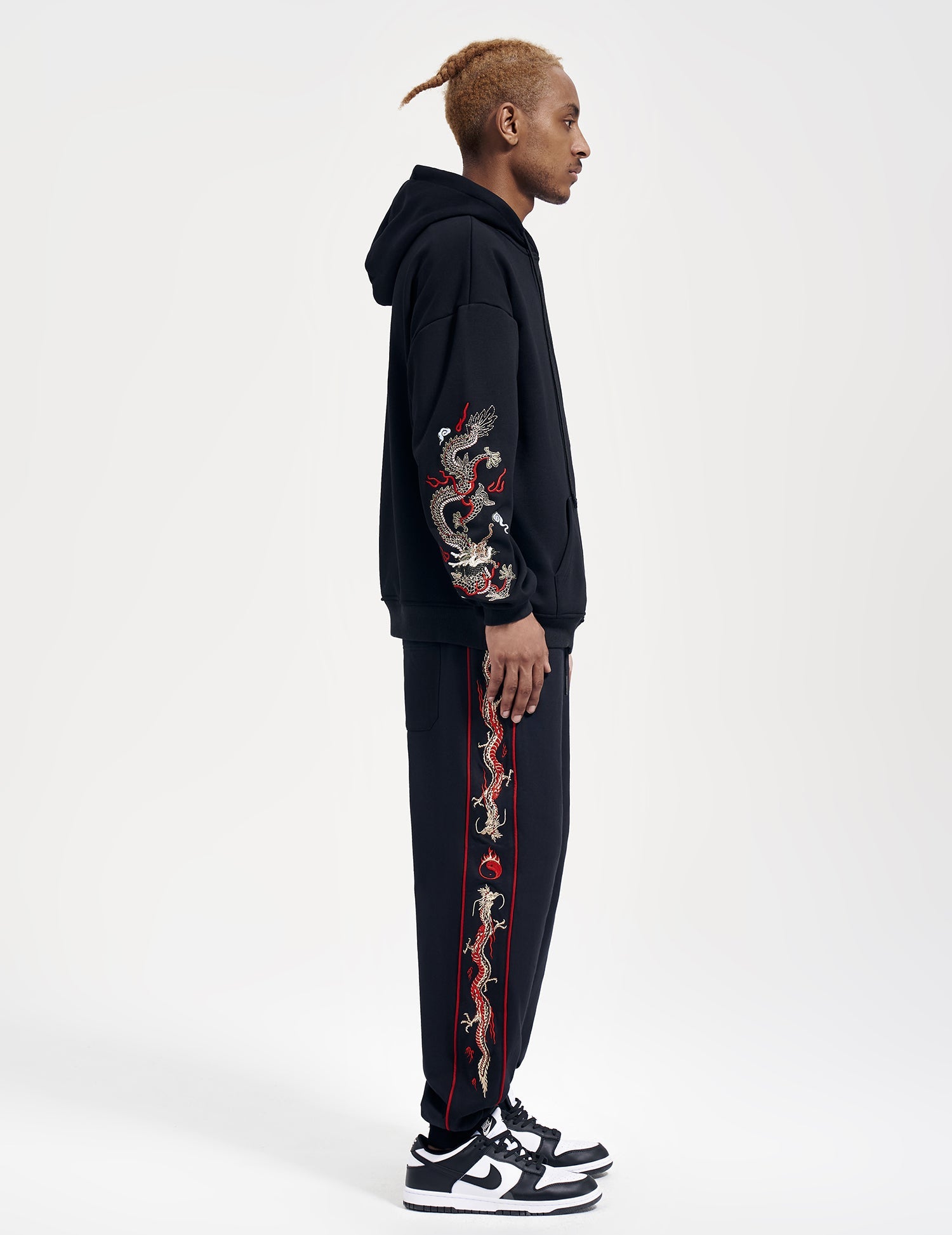 KH9190 Dragon Embroidery Hoodie - Concordia Style Boutique