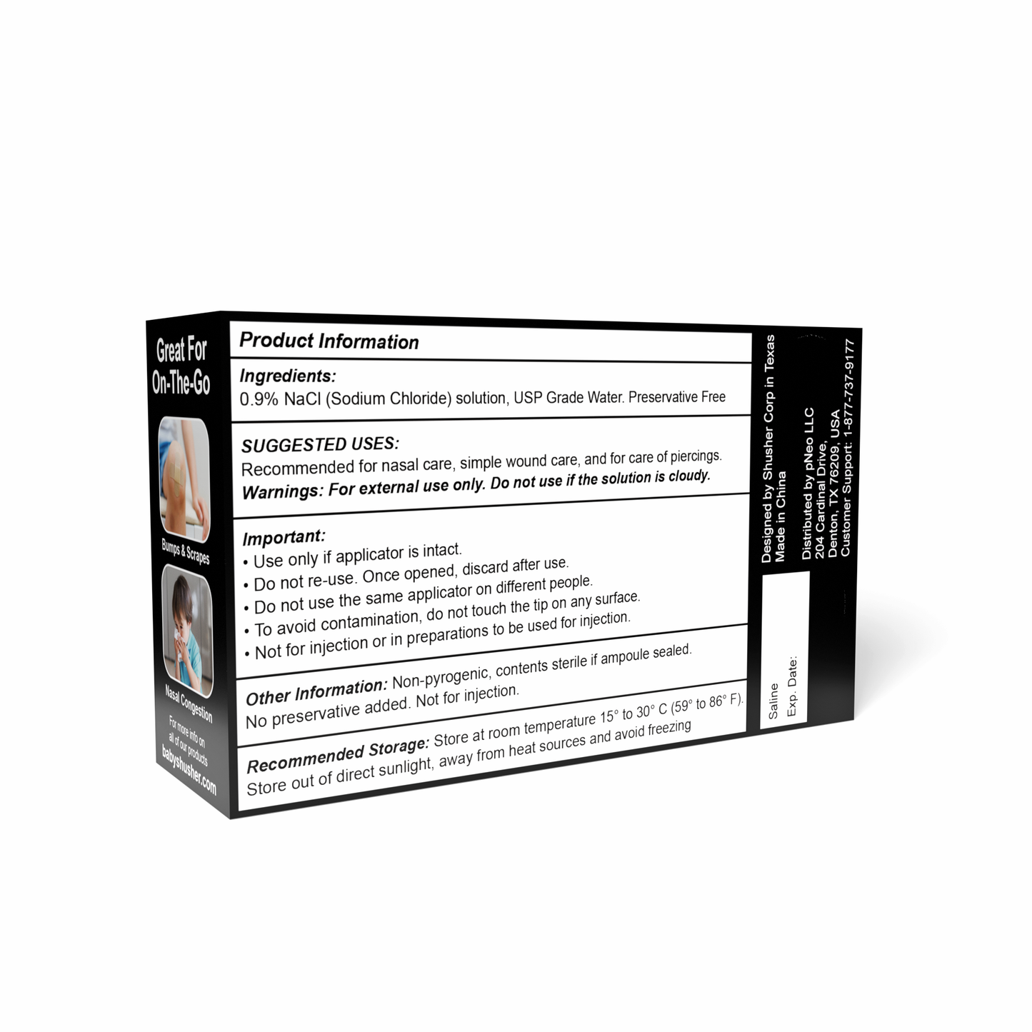 Shusher Care Saline Ampoules