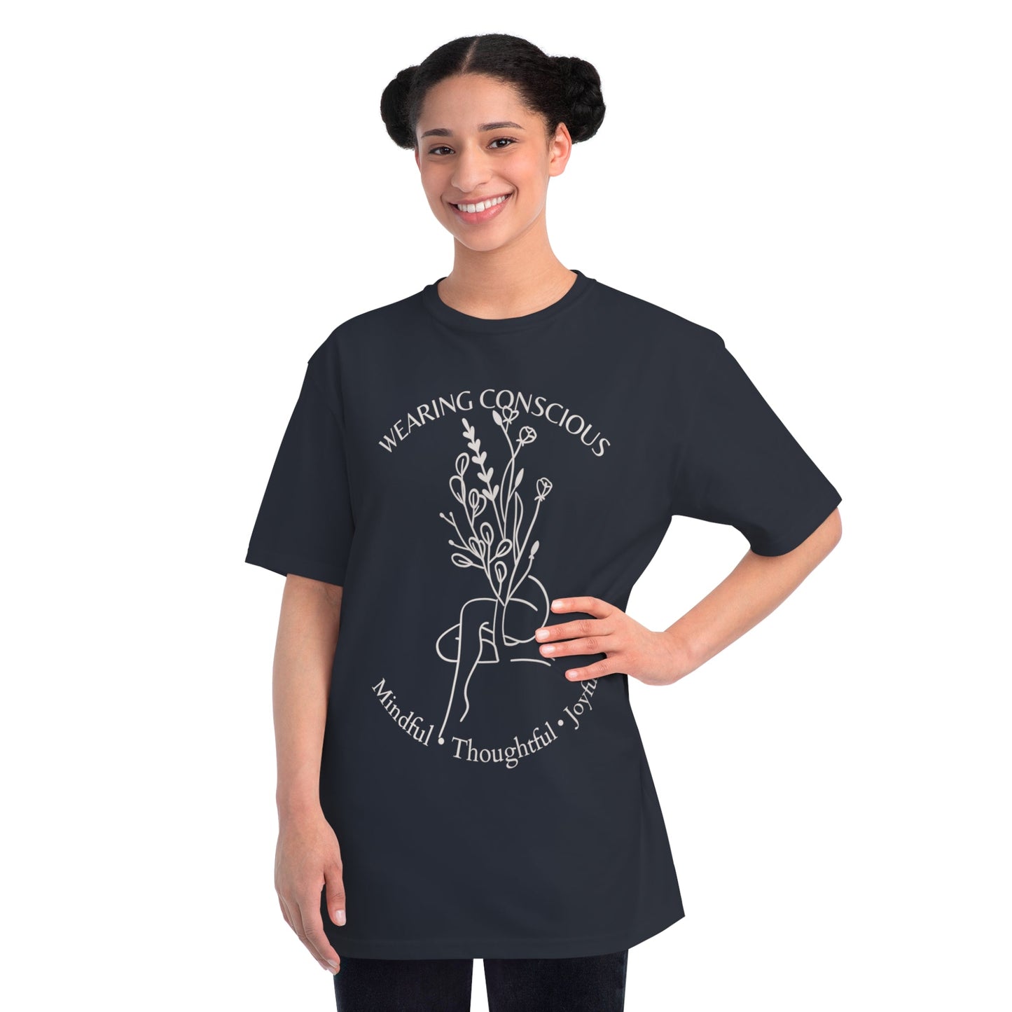 Mindful Thoughtful Joyful Organic Unisex T-Shirt