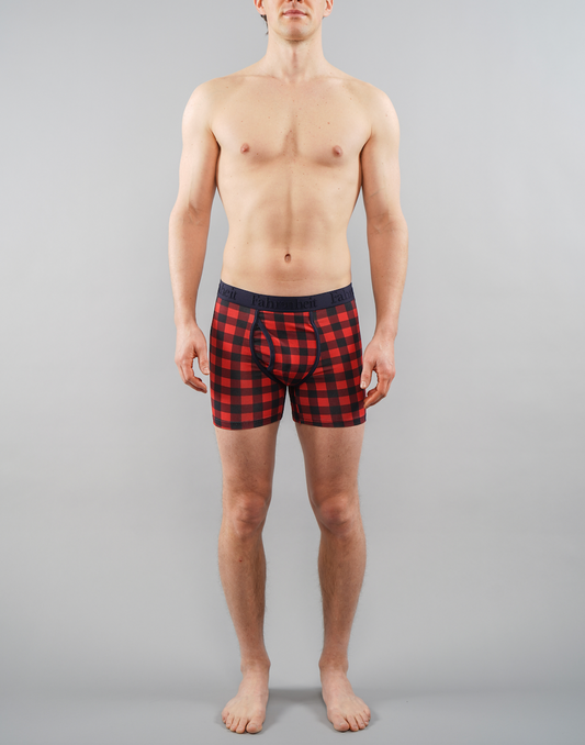 Newman Boxer Brief/ Red Buffalo Check - Concordia Style Boutique