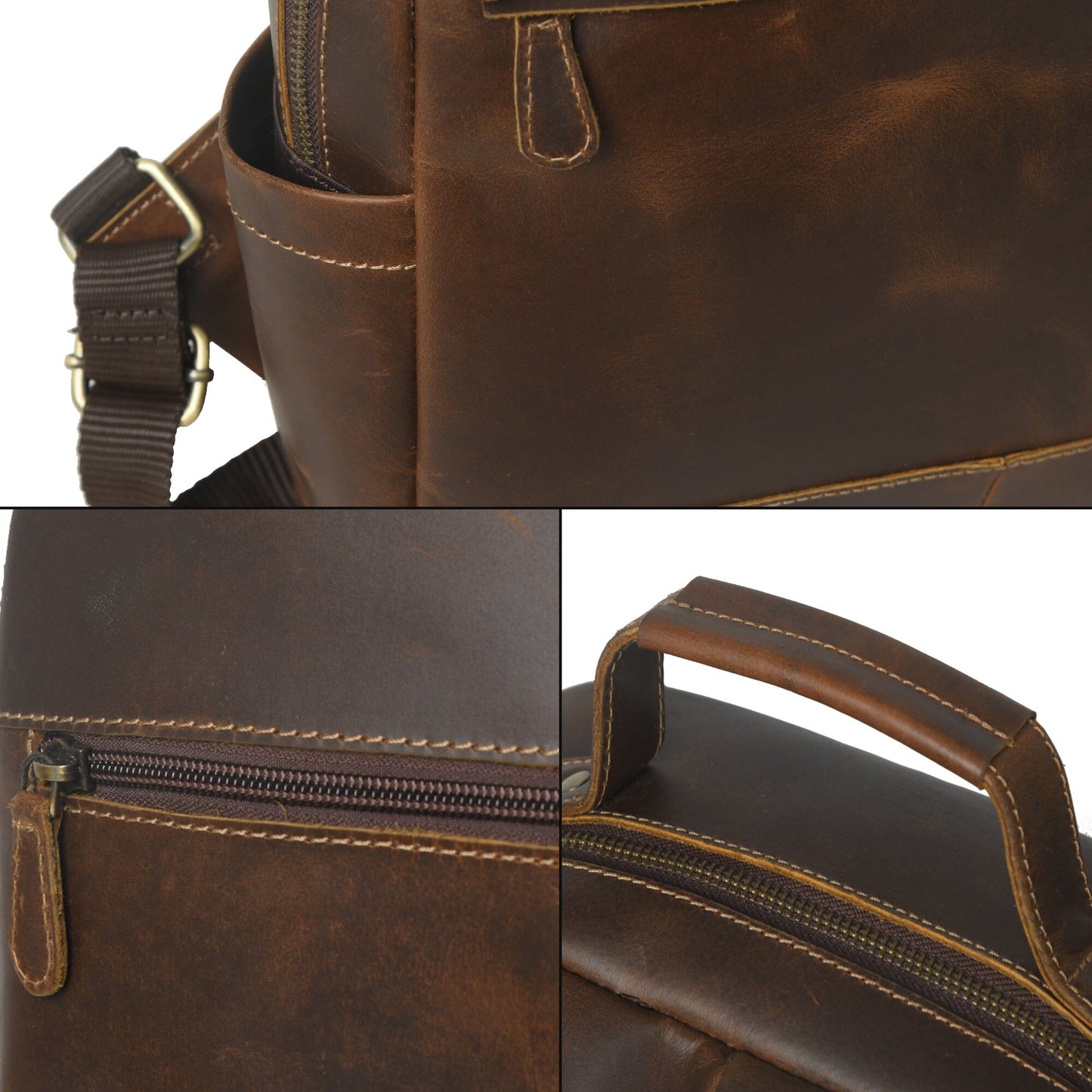 MaheTri Cambridge Unisex Buffalo Leather Backpack - Concordia Style Boutique