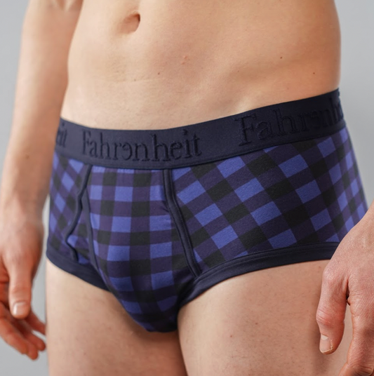 Wayne Brief/ Blue Buffalo Check - Concordia Style Boutique