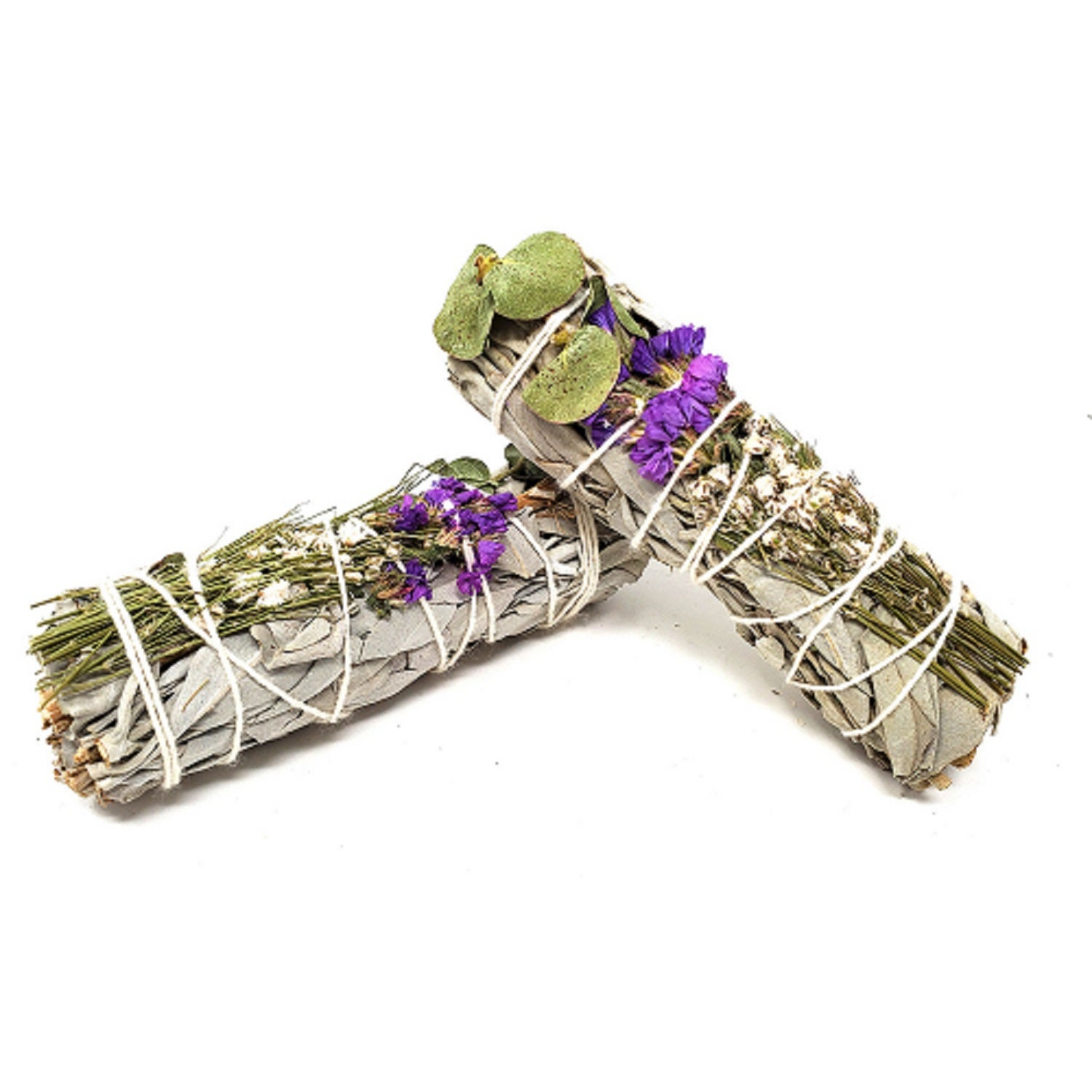 Herb sticks One Bundle - Home fragrance Floral Sage -White Sage, Eucalyptus, Purple Sinuata & Lavender 4"- 1 piece - Premium Herb sticks from Concordia Style Boutique - Just $14.68! Shop now at Concordia Style Boutique