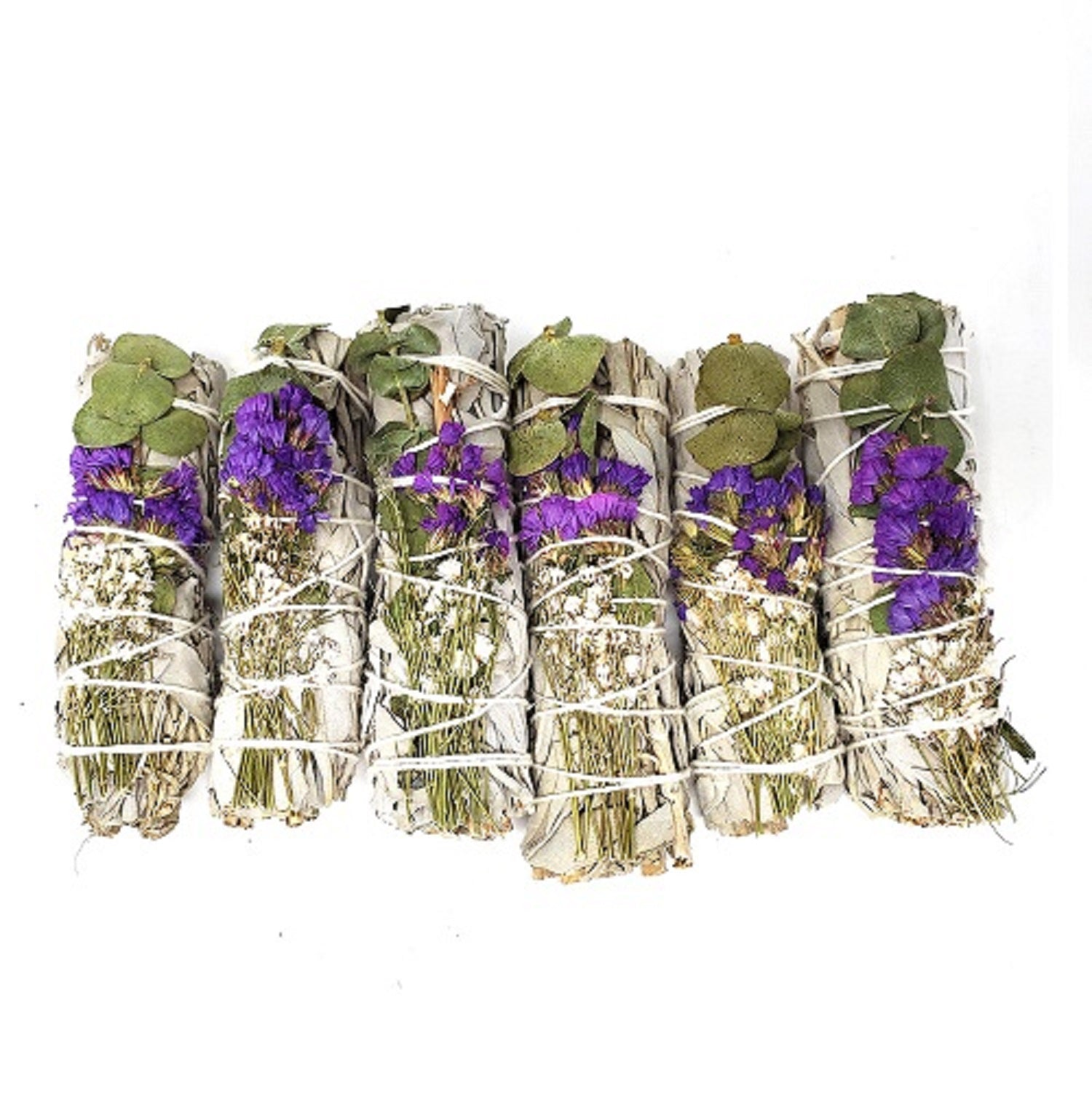 Herb sticks One Bundle - Home fragrance Floral Sage -White Sage, Eucalyptus, Purple Sinuata & Lavender 4"- 1 piece - Premium Herb sticks from Concordia Style Boutique - Just $14.68! Shop now at Concordia Style Boutique
