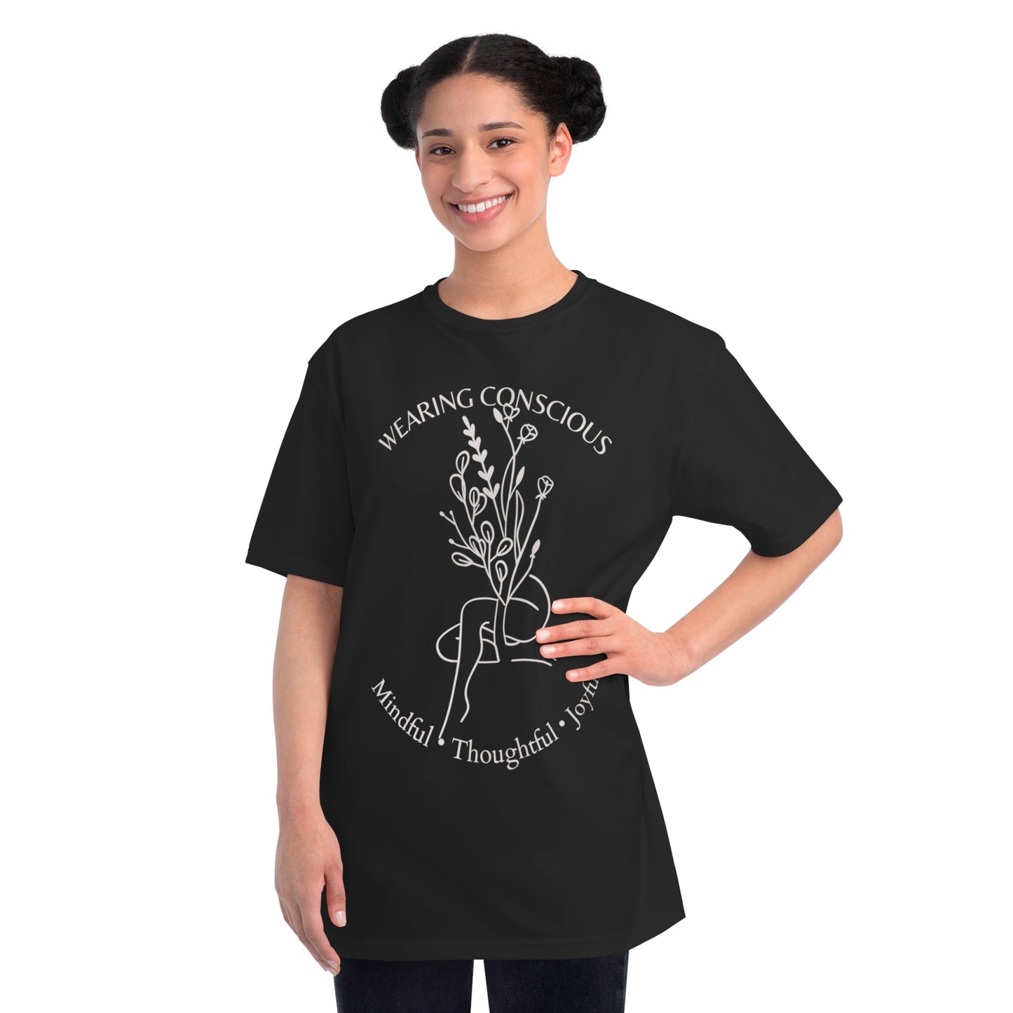 Mindful Thoughtful Joyful Organic Unisex T-Shirt