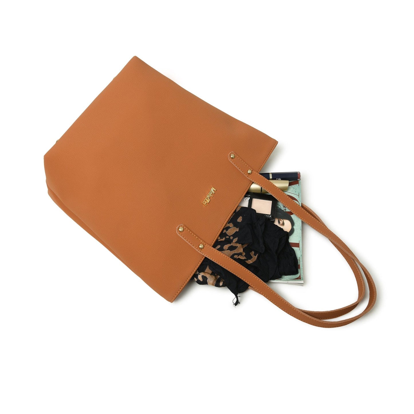 Era Vegan Leather Tote - Tan Brown - Concordia Style Boutique