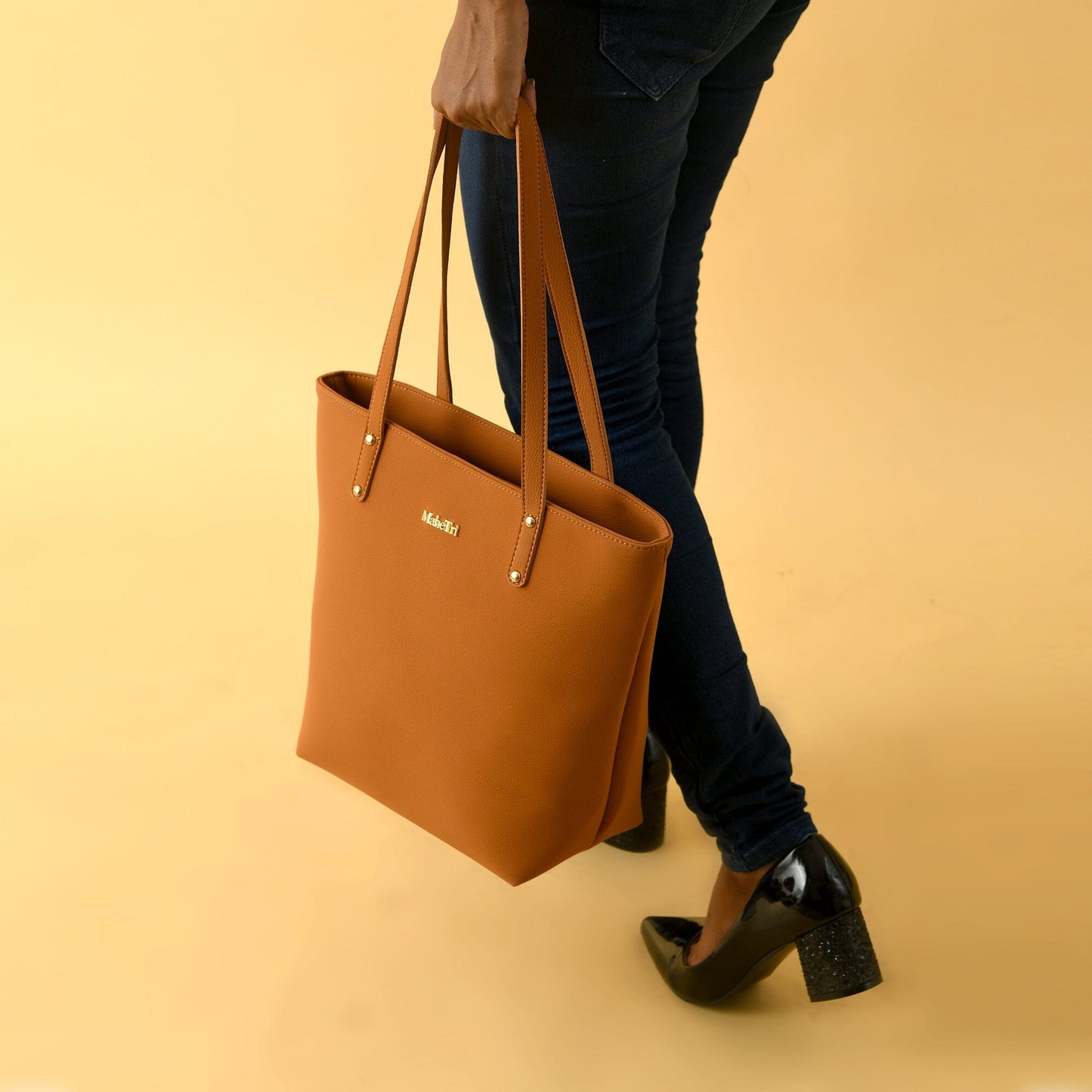 Era Vegan Leather Tote - Tan Brown - Concordia Style Boutique
