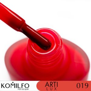 KOMILFO ARTILUX 019 NAIL REGULAR POLISH(NOT A GEL)(RED-PINK, ENAMEL), 8 ML 222019