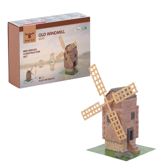 Mini Bricks Construction Set - Old Windmill - Premium Mini Bricks Construction Set from Concordia Style Boutique - Just $25! Shop now at Concordia Style Boutique