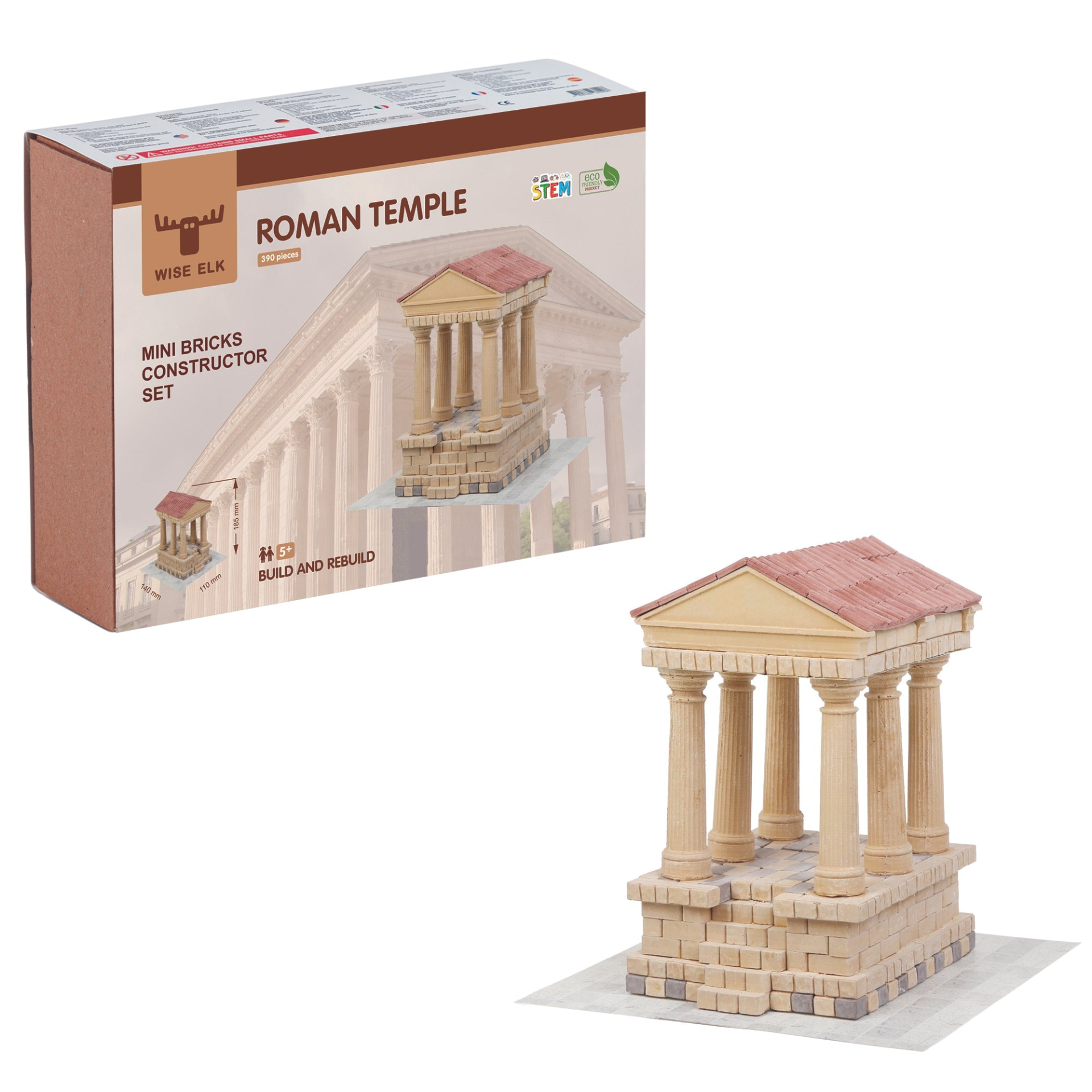 Mini Bricks Construction Set - Roman Temple - Premium Mini Bricks Construction Set from Concordia Style Boutique - Just $25! Shop now at Concordia Style Boutique