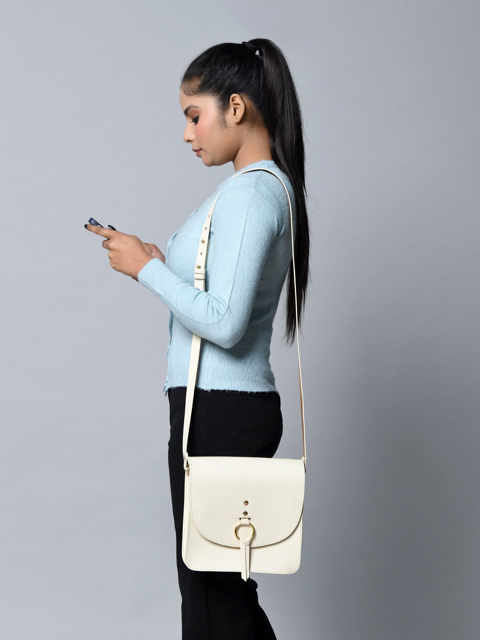 White Elegance Crossbody Sling Bag - Concordia Style Boutique