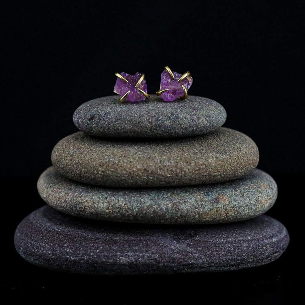 CLAW GEMSTONE EARRINGS (PAIR) - Concordia Style Boutique