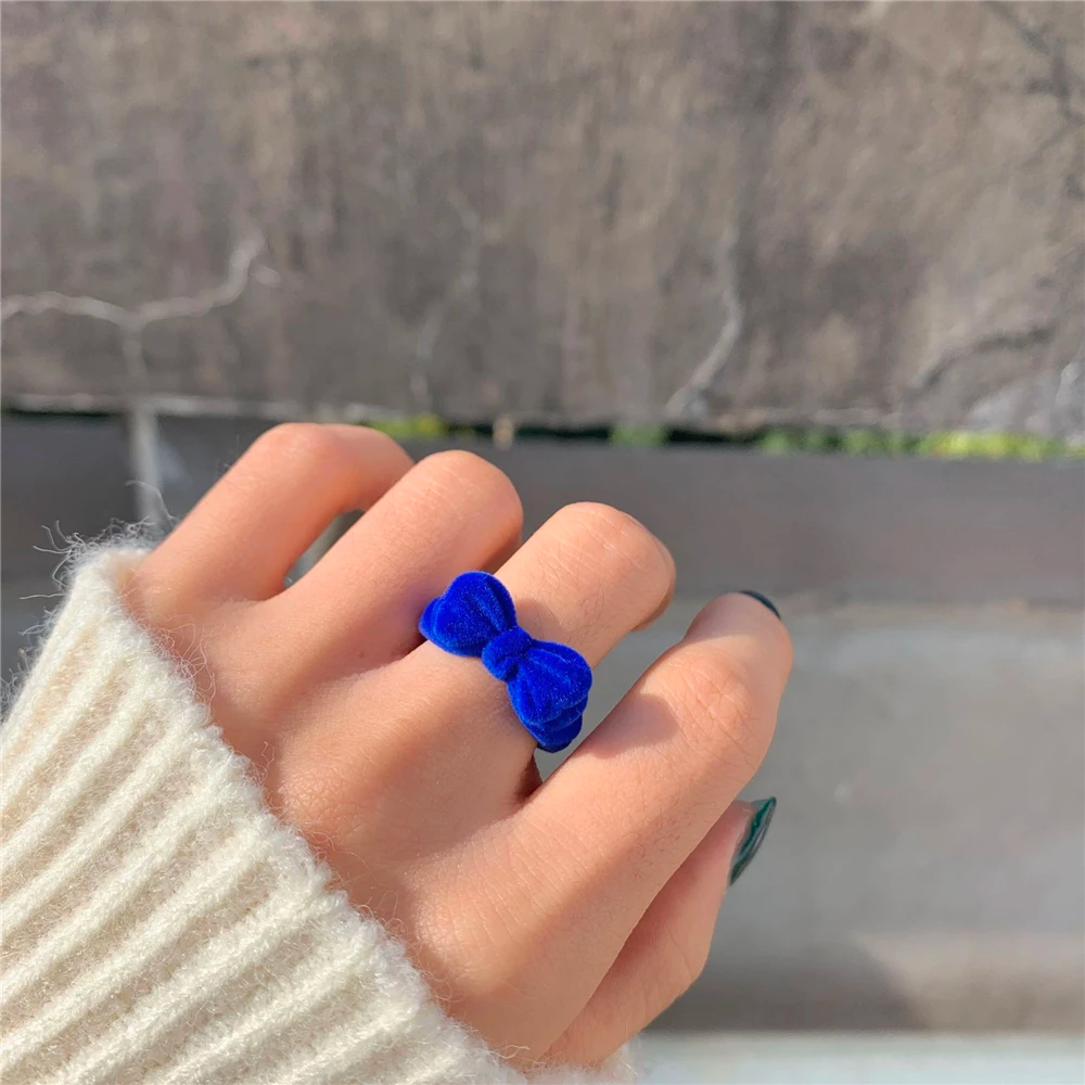 VELVET BOWKNOT RING (ADJUSTABLE) - Concordia Style Boutique