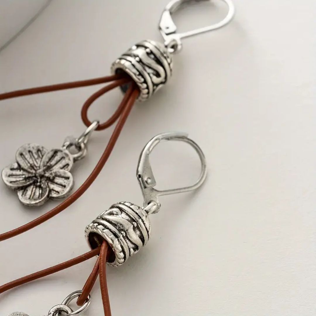 VINTAGE BOHO FLOWER EARRINGS (PAIR) - Concordia Style Boutique