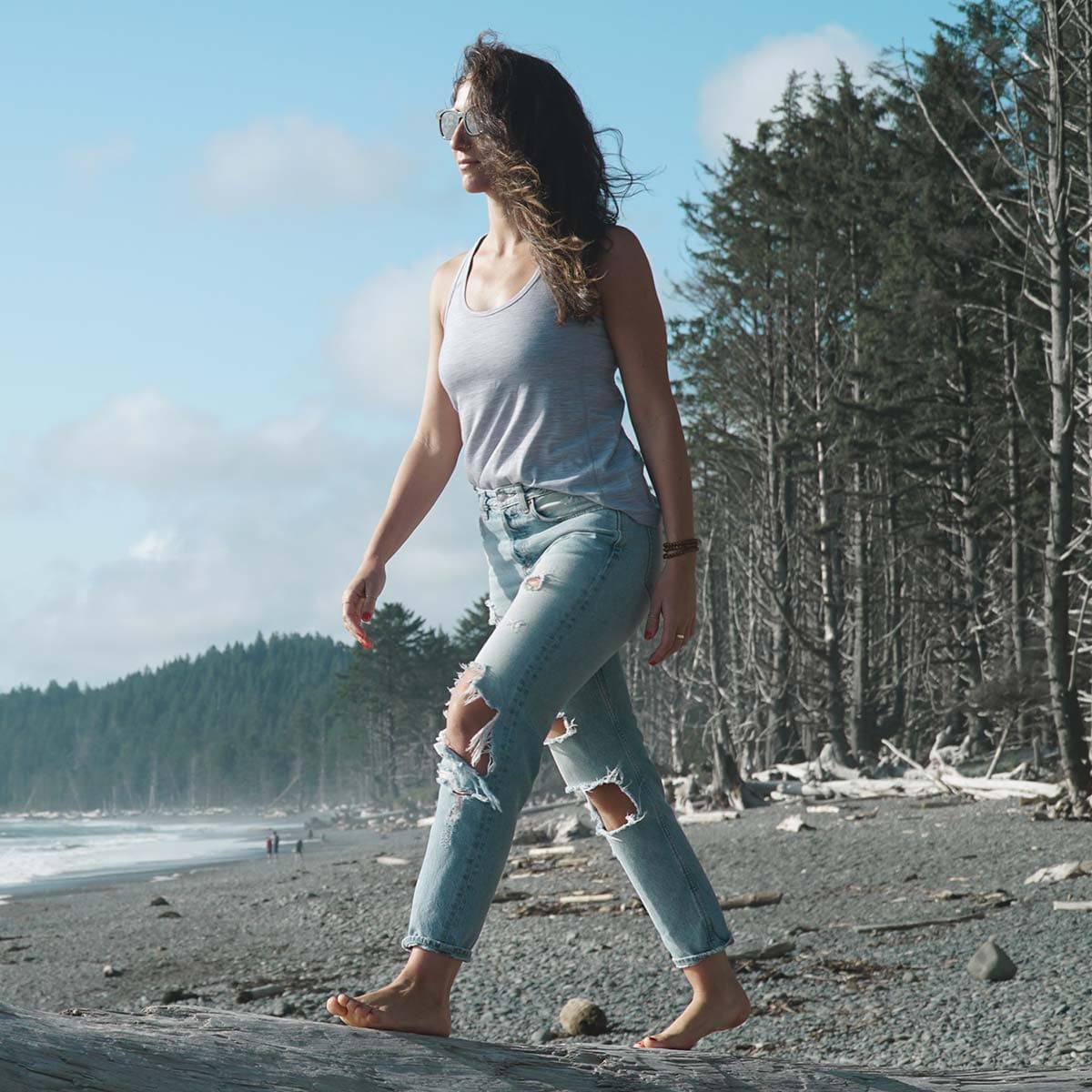 Microweight - Women's Wool Racerback Tank Top Woolverino - Concordia Style Boutique