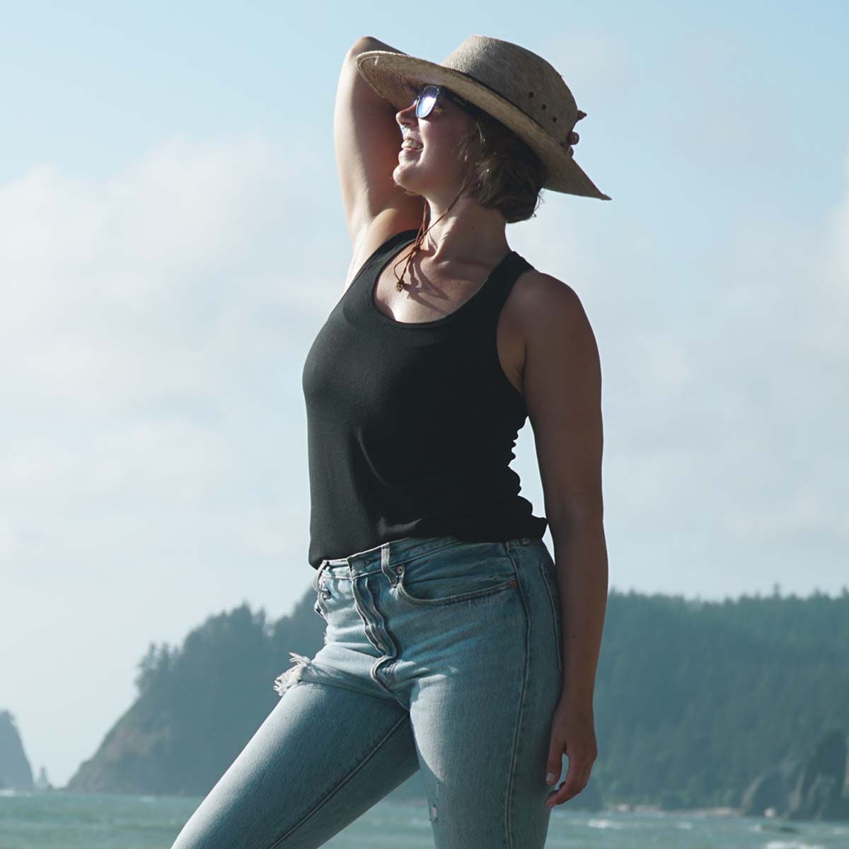 Microweight - Women's Wool Racerback Tank Top Woolverino - Concordia Style Boutique