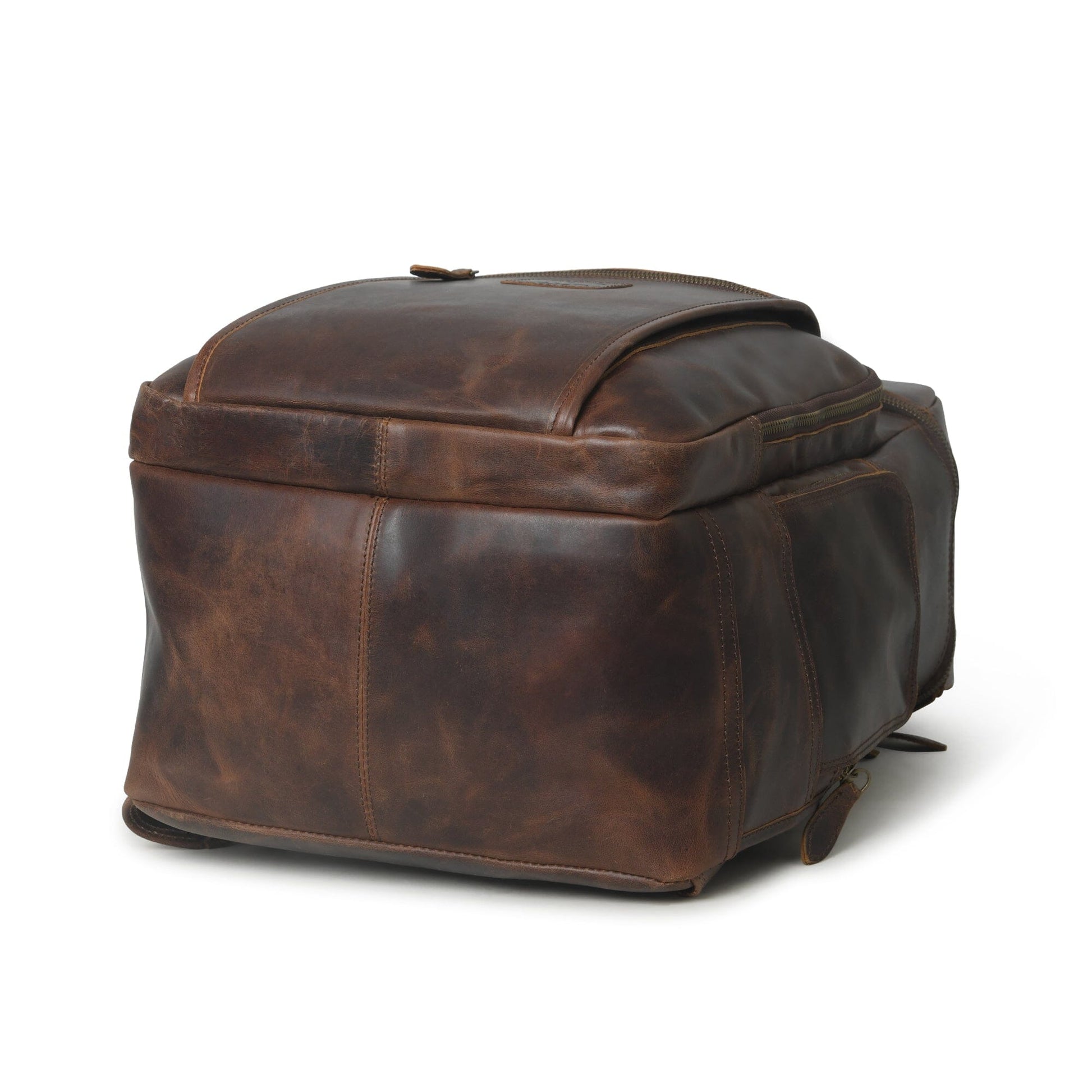 Alpha Brown Buffalo Leather Travel Backpack - Concordia Style Boutique