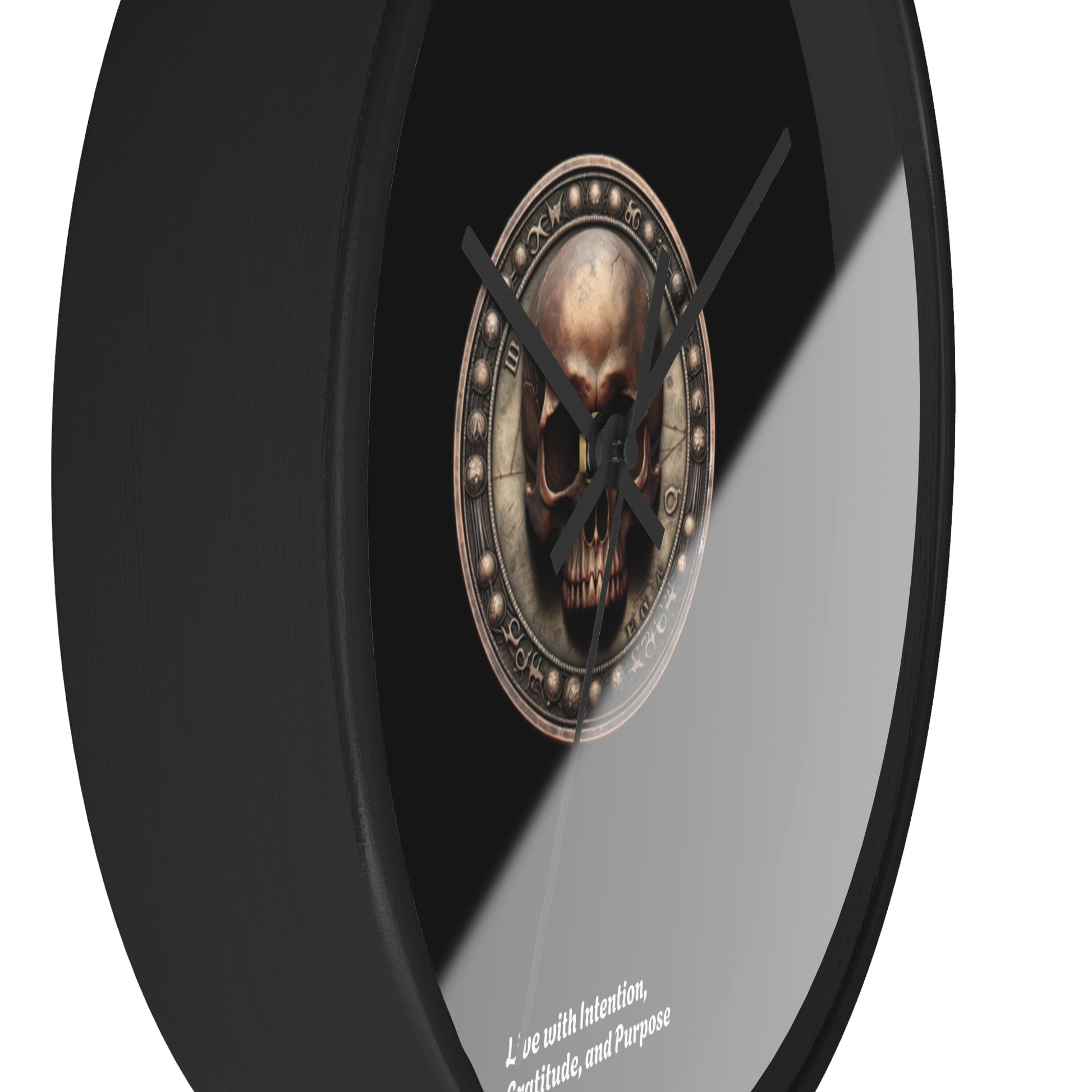 "Memento Mori" Wall Clock - Symbol of Intention, Gratitude, and Purpose - Premium Wall Clock from Concordia Style Boutique - Just $48.23! Shop now at Concordia Style Boutique