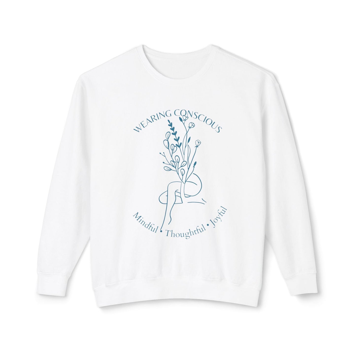 Spring Mindfulness Crewneck Sweatshirt - Joyous and Conscious Design